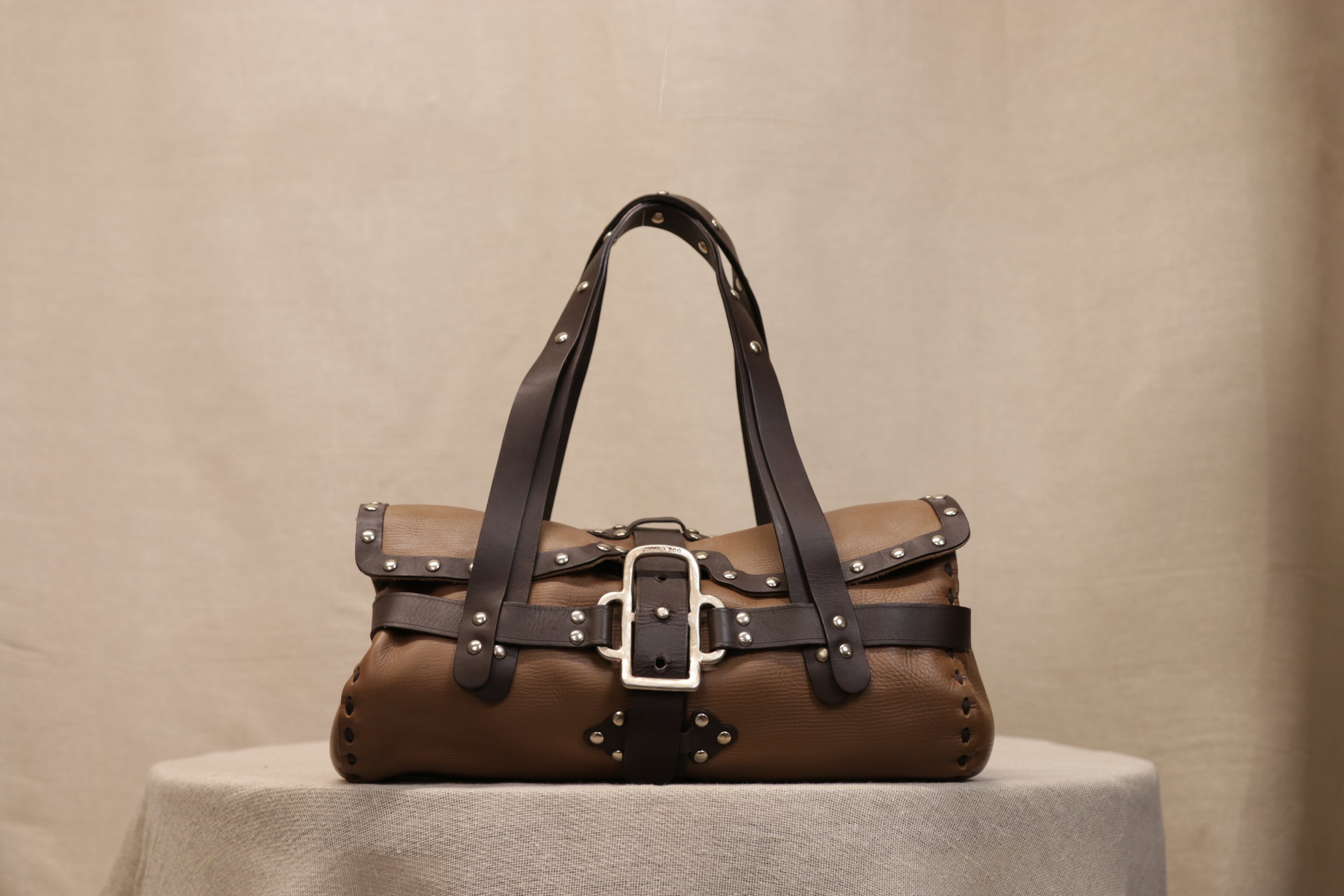 Jimmy Choo Vintage Studded Shoulder Bag