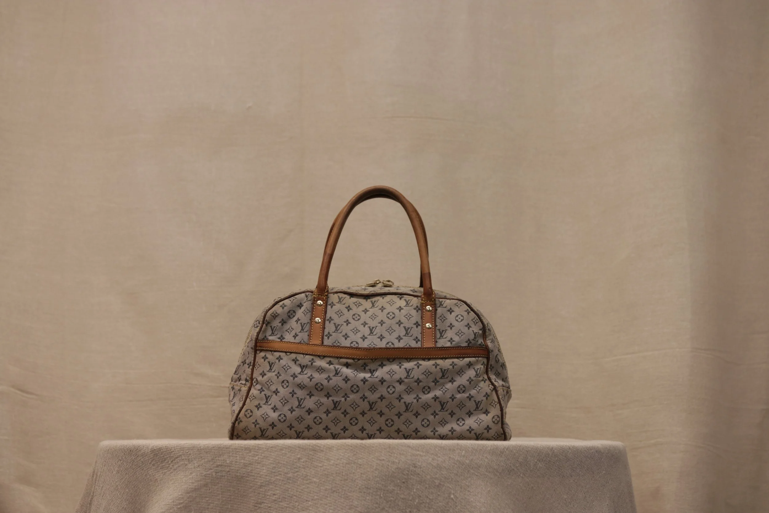 Louis Vuitton Mini Lin Monogram Canvas Satchel