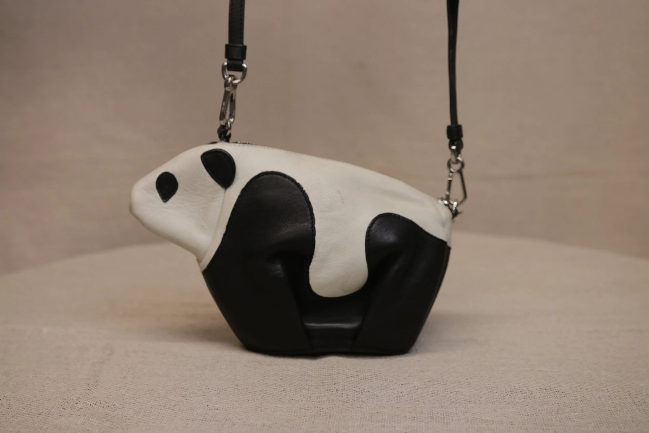 Loewe Panda Leather Crossbody Bag