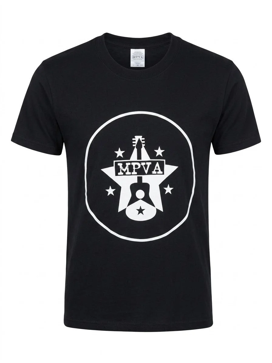 Black Shirt with Guitar Star Design #3