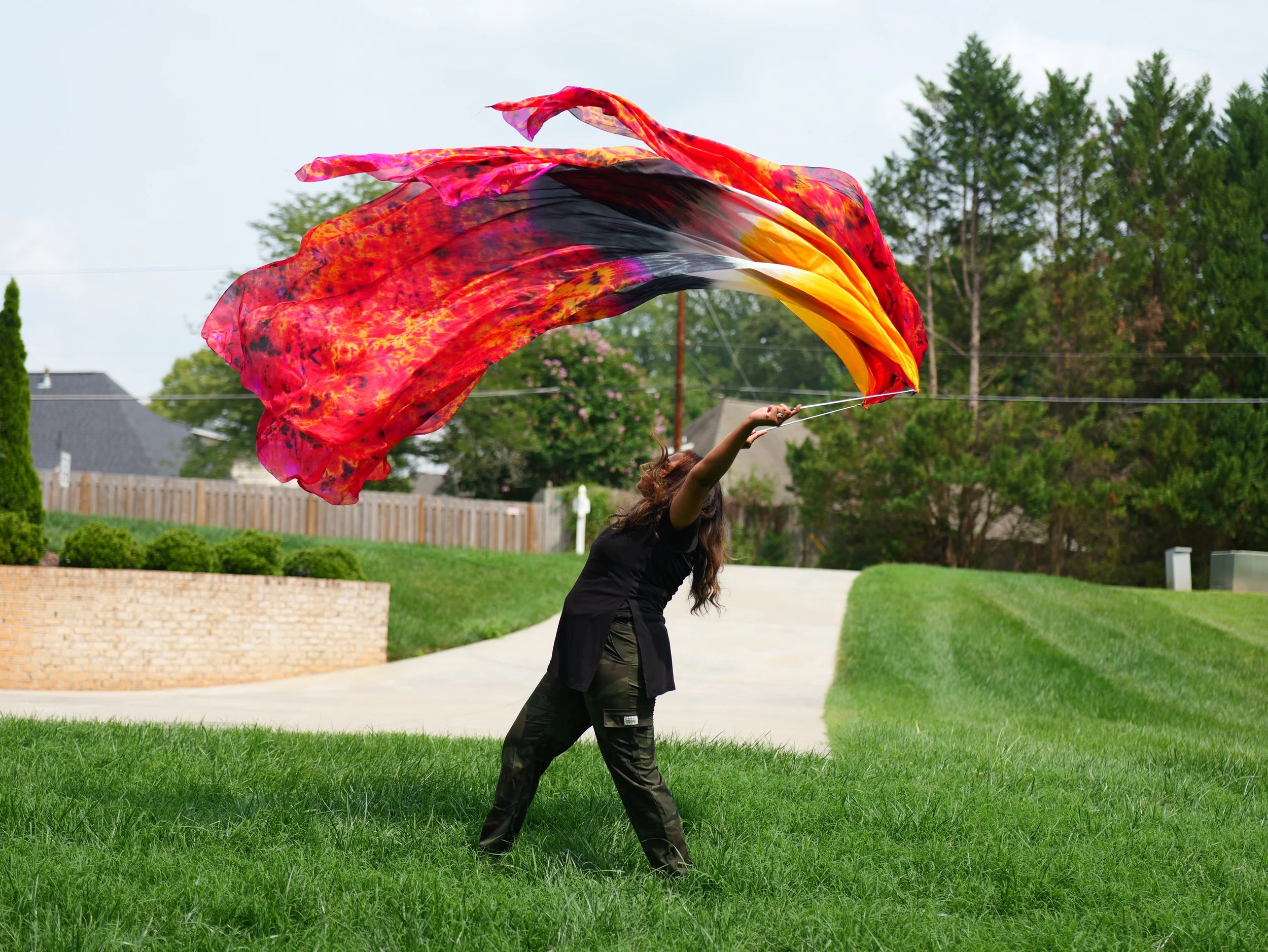 eagle streamers, the forth living creature worship flags 