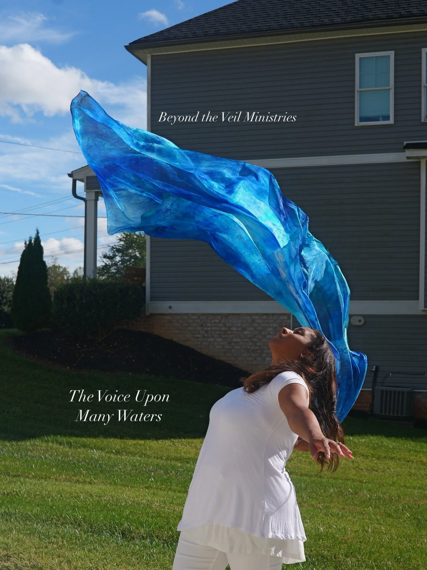 The Voice Upon Many Waters
The Voice of Yahweh Collection, prophetic worship veil, hand painted Hebrew scripture revelation 19:6
The collection features an assortment of creations that depict the very voice of Yahweh…
“The voice of t