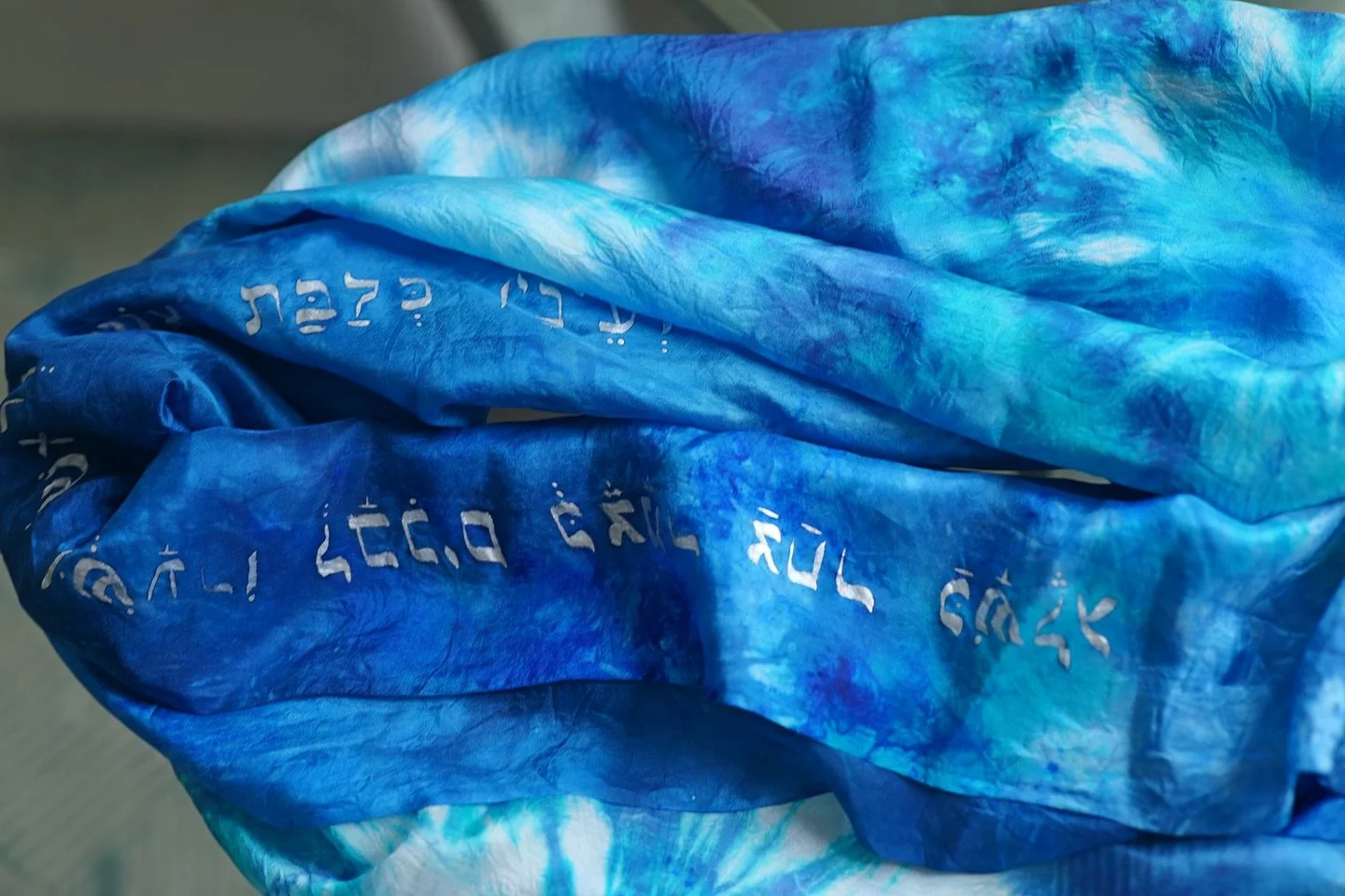 “Et Quol” (The Voice,The Sound,The Thunder)
The Voice of Yahweh Collection, prophetic worship veil, hand painted Hebrew scripture
The collection features an assortment of creations that depict the very voice of Yahweh…
“Th