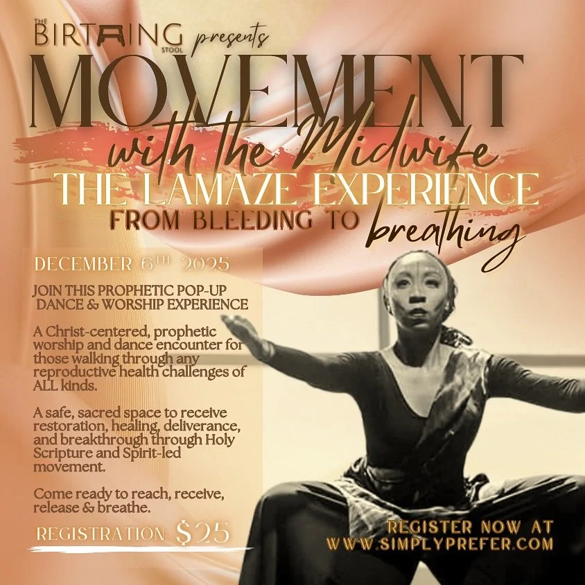 Attention all vessels of prophetic movement! Please join us in Atlanta for this pop-up prophetic dance encounter on December 6th. 

Movement with the Midwives is such a special project that I have been collaborating with my sister Doneshia Starling  