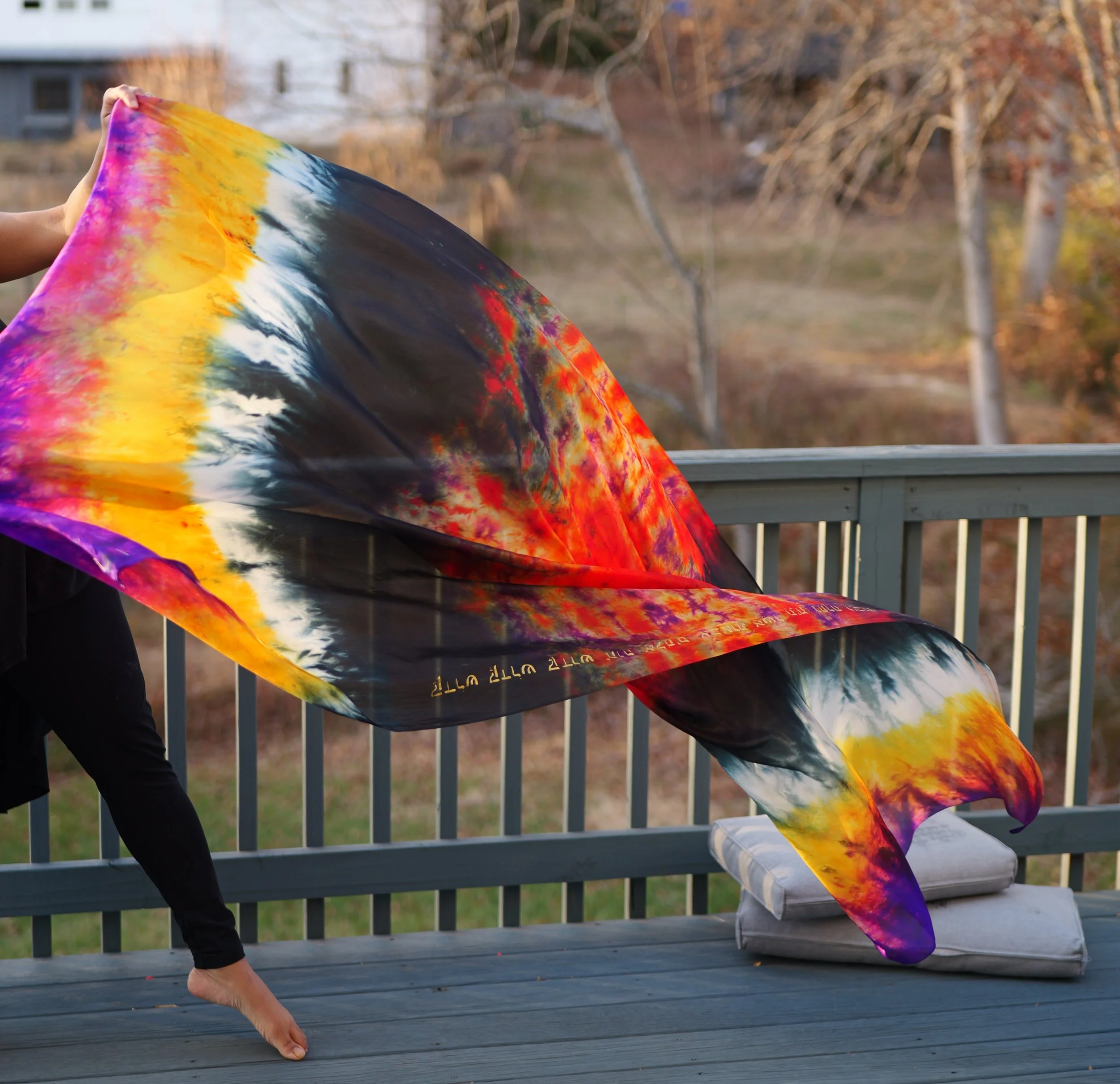 The Ascended King (Silk Worship & Prayer Mantle) Revelation 4:8. Depiction of the 4th Living Creature (The Eagle)