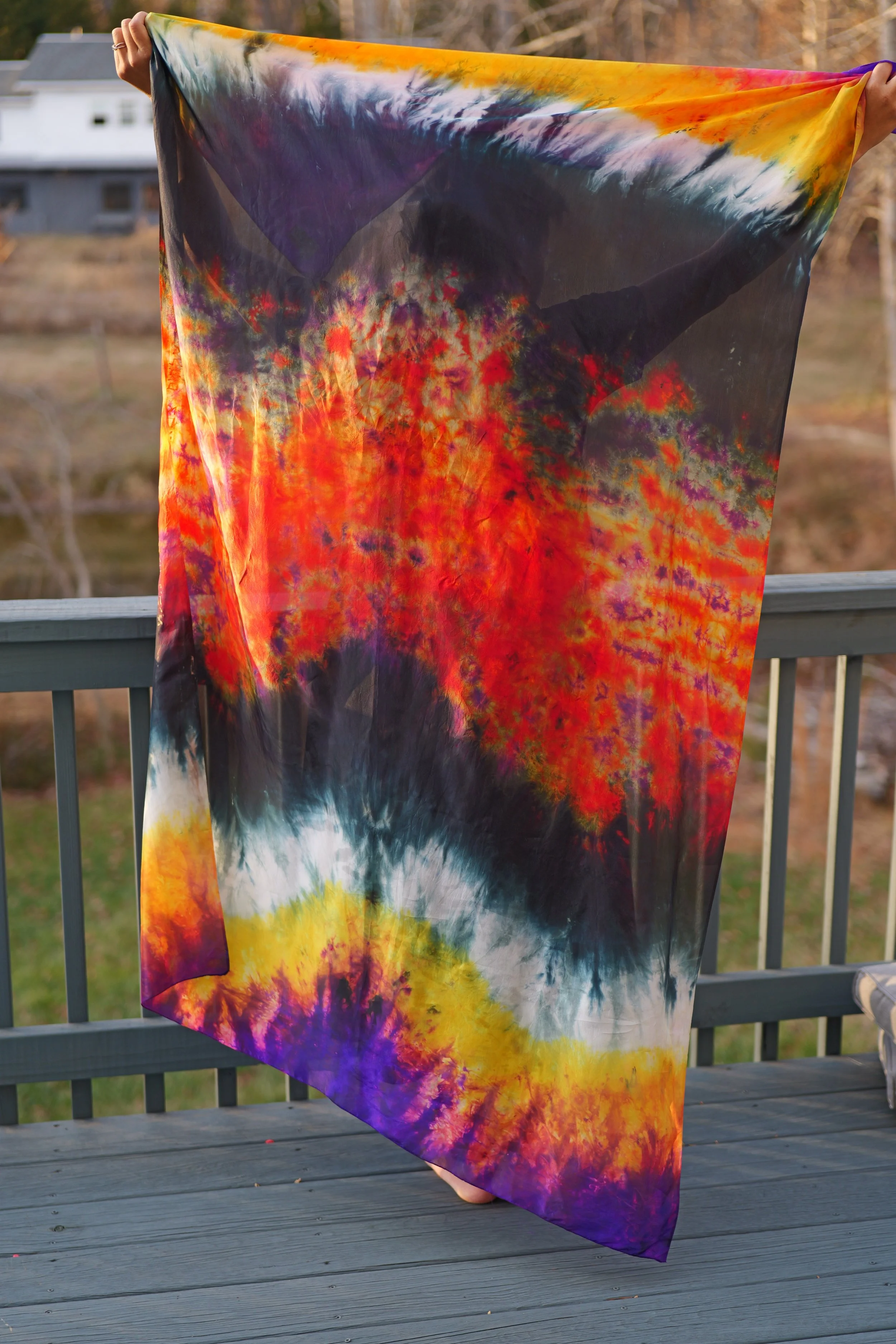 The Ascended King (Silk Worship & Prayer Mantle) Revelation 4:8. Depiction of the 4th Living Creature (The Eagle)