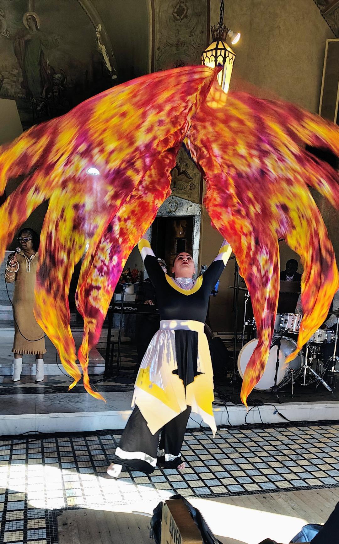 The One with The Eyes of Blazing Fire (Silk Worship Flag 55x75)