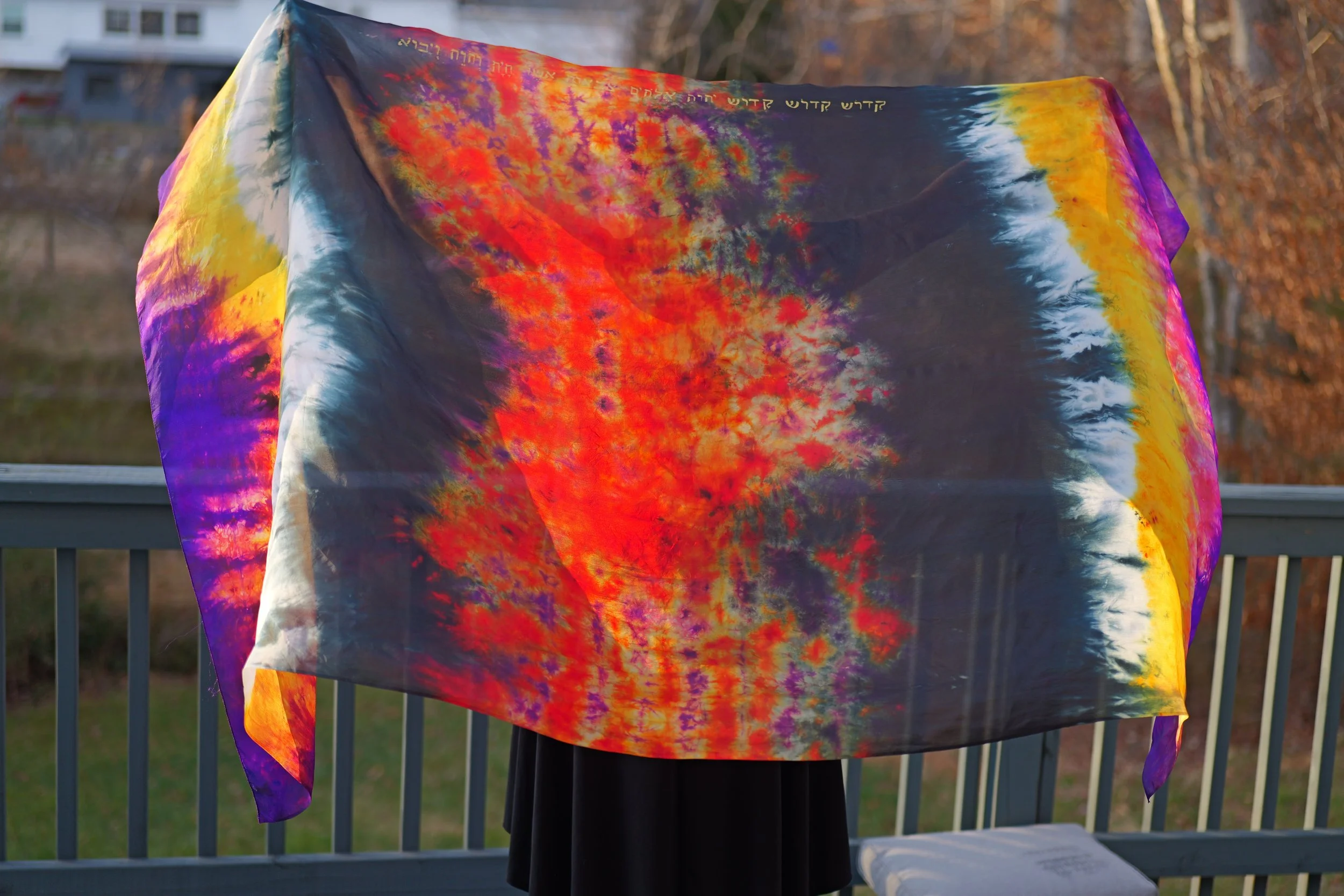 The Ascended King (Silk Worship & Prayer Mantle) Revelation 4:8. Depiction of the 4th Living Creature (The Eagle)