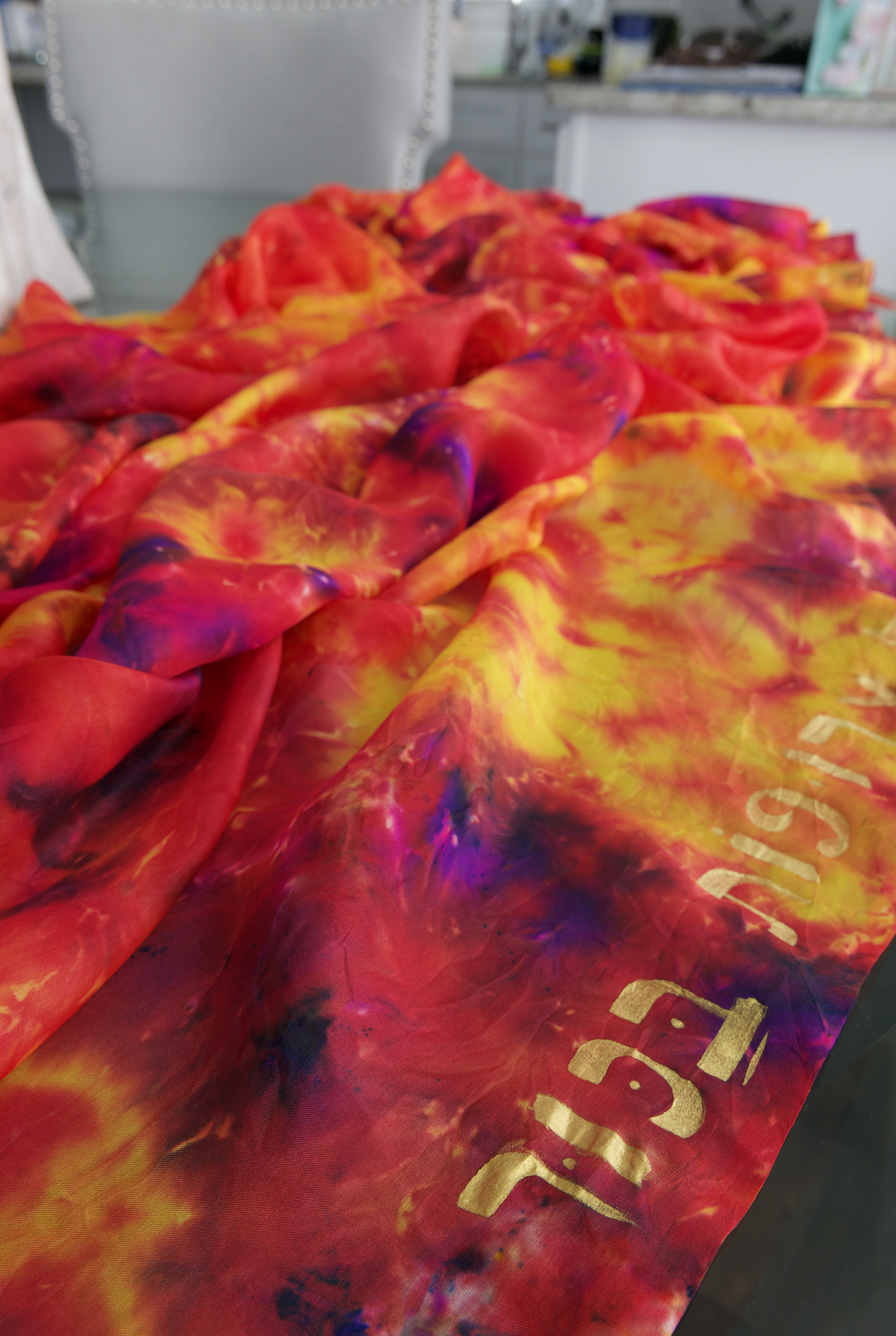 The One with The Eyes of Blazing Fire (Silk Worship Veil), Deliverance Mantle