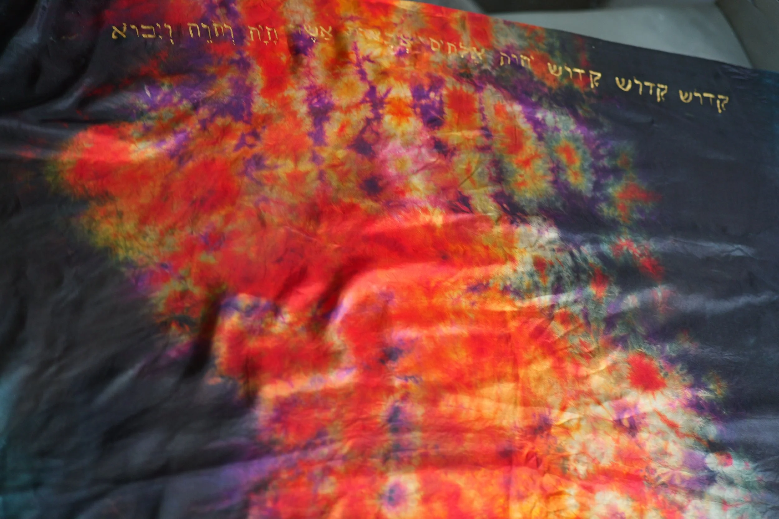 The Ascended King (Silk Worship & Prayer Mantle) Revelation 4:8. Depiction of the 4th Living Creature (The Eagle)