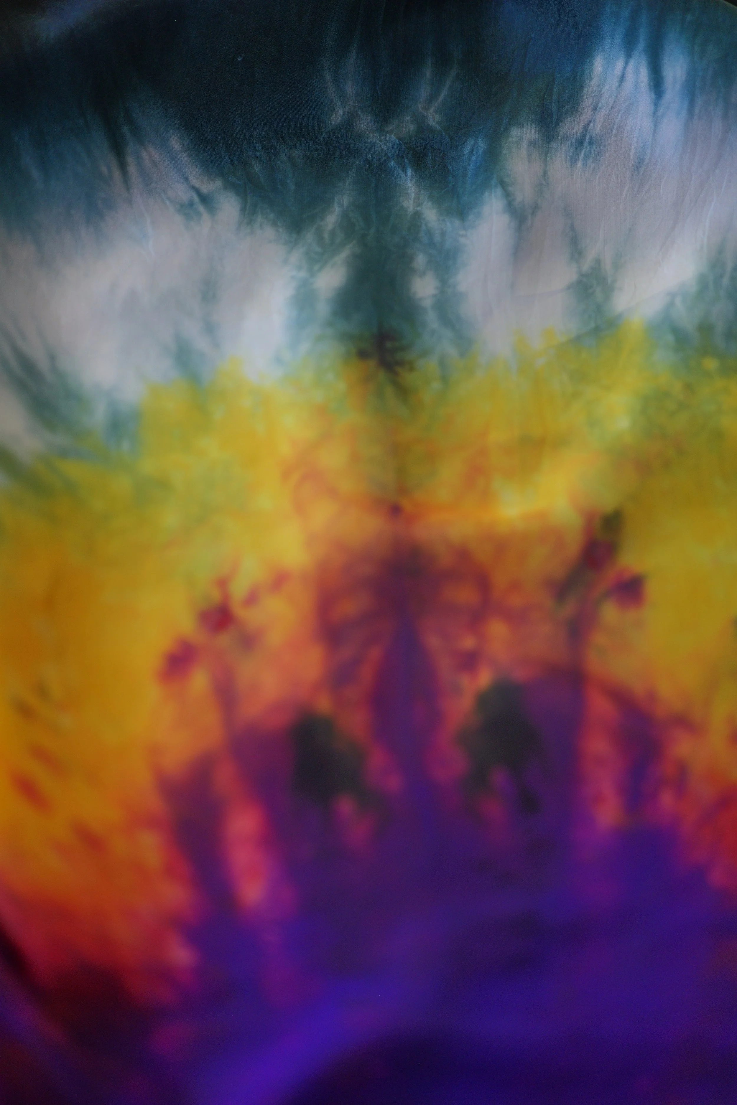 The Ascended King (Silk Worship & Prayer Mantle) Revelation 4:8. Depiction of the 4th Living Creature (The Eagle) . Golgotha's Hill and the Ascension
