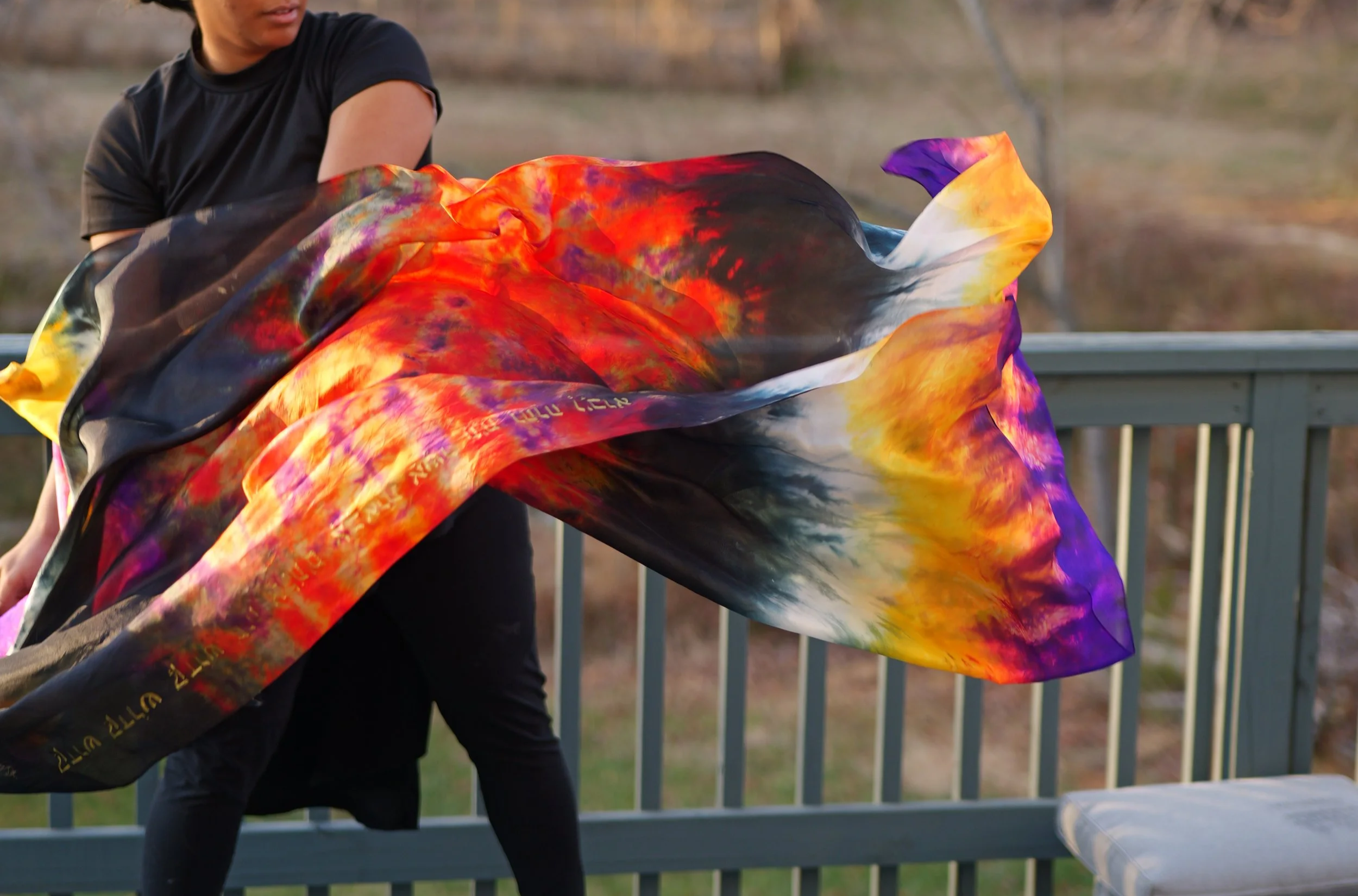 The Ascended King (Silk Worship & Prayer Mantle) Revelation 4:8. Depiction of the 4th Living Creature (The Eagle)