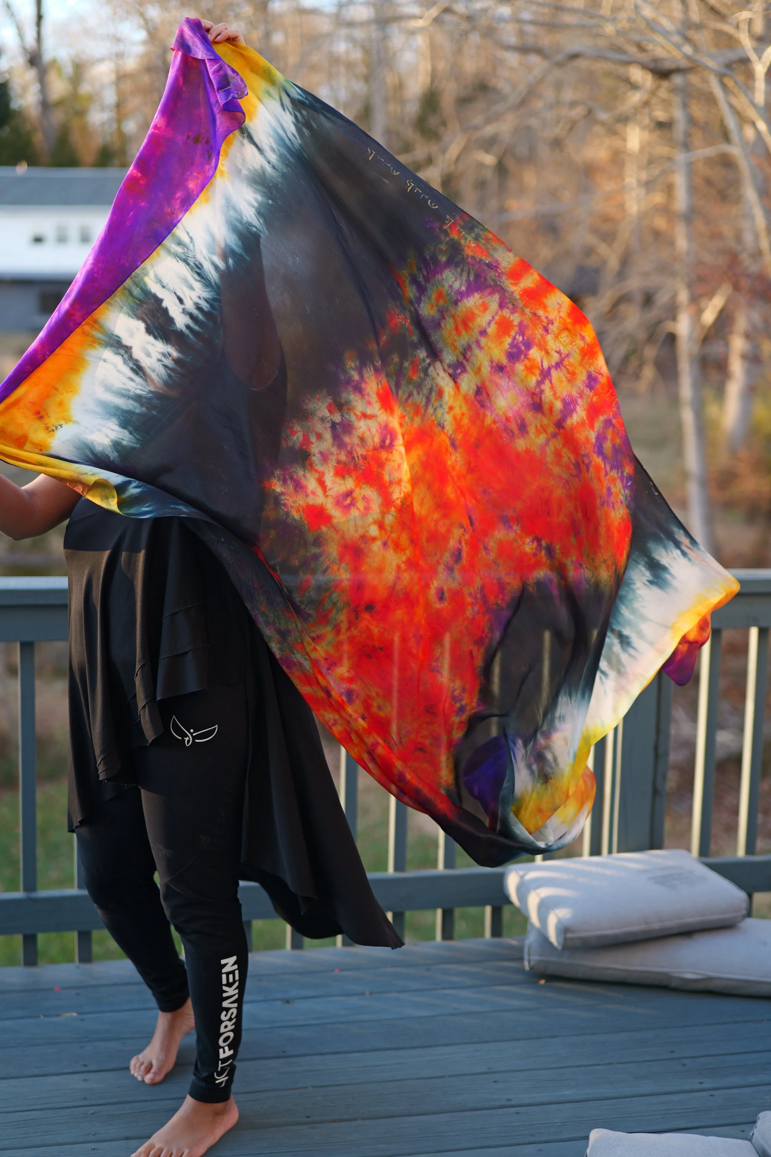 The Ascended King (Silk Worship & Prayer Mantle) Revelation 4:8. Depiction of the 4th Living Creature (The Eagle)