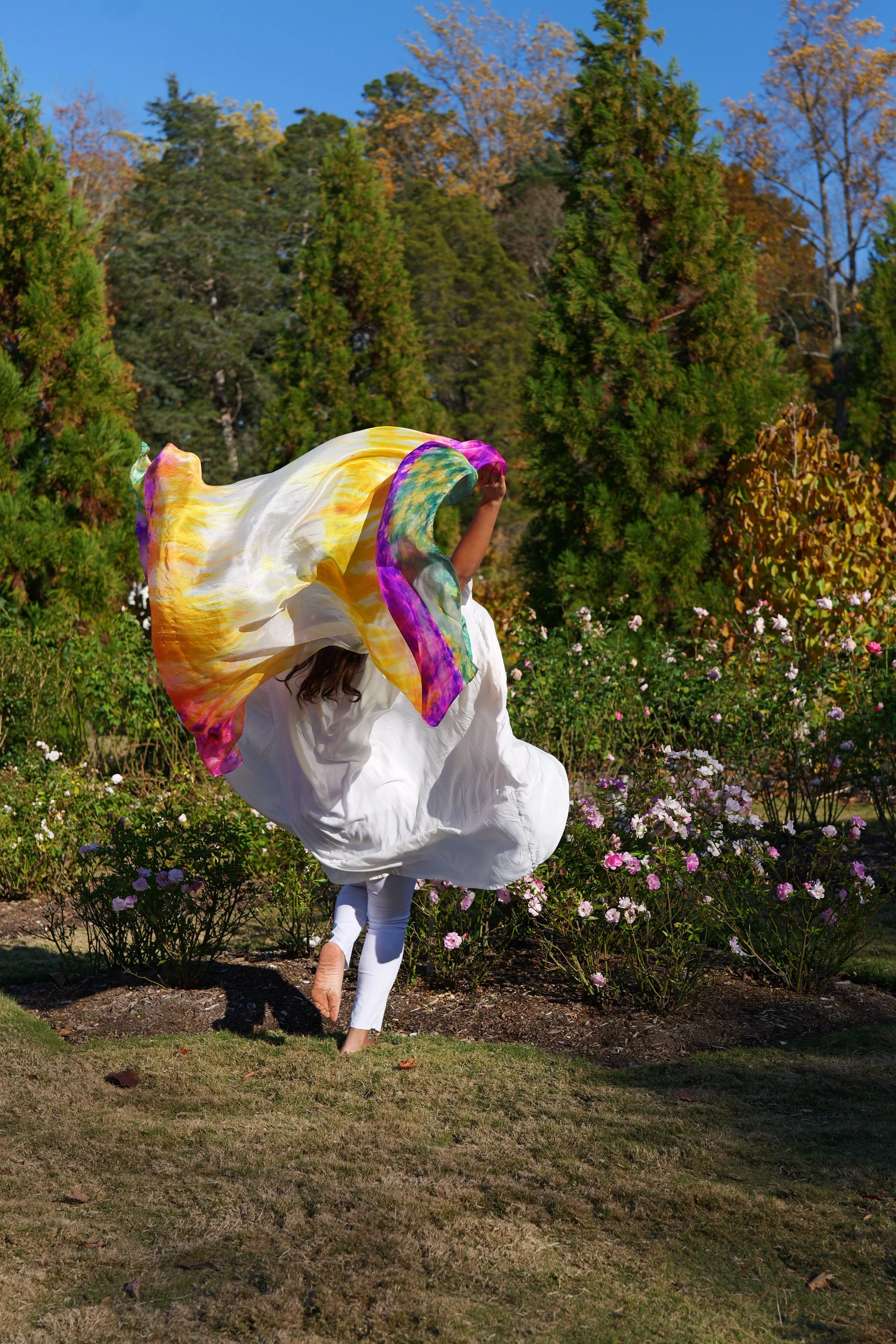 His Light Has Come  (Silk Worship Veil)