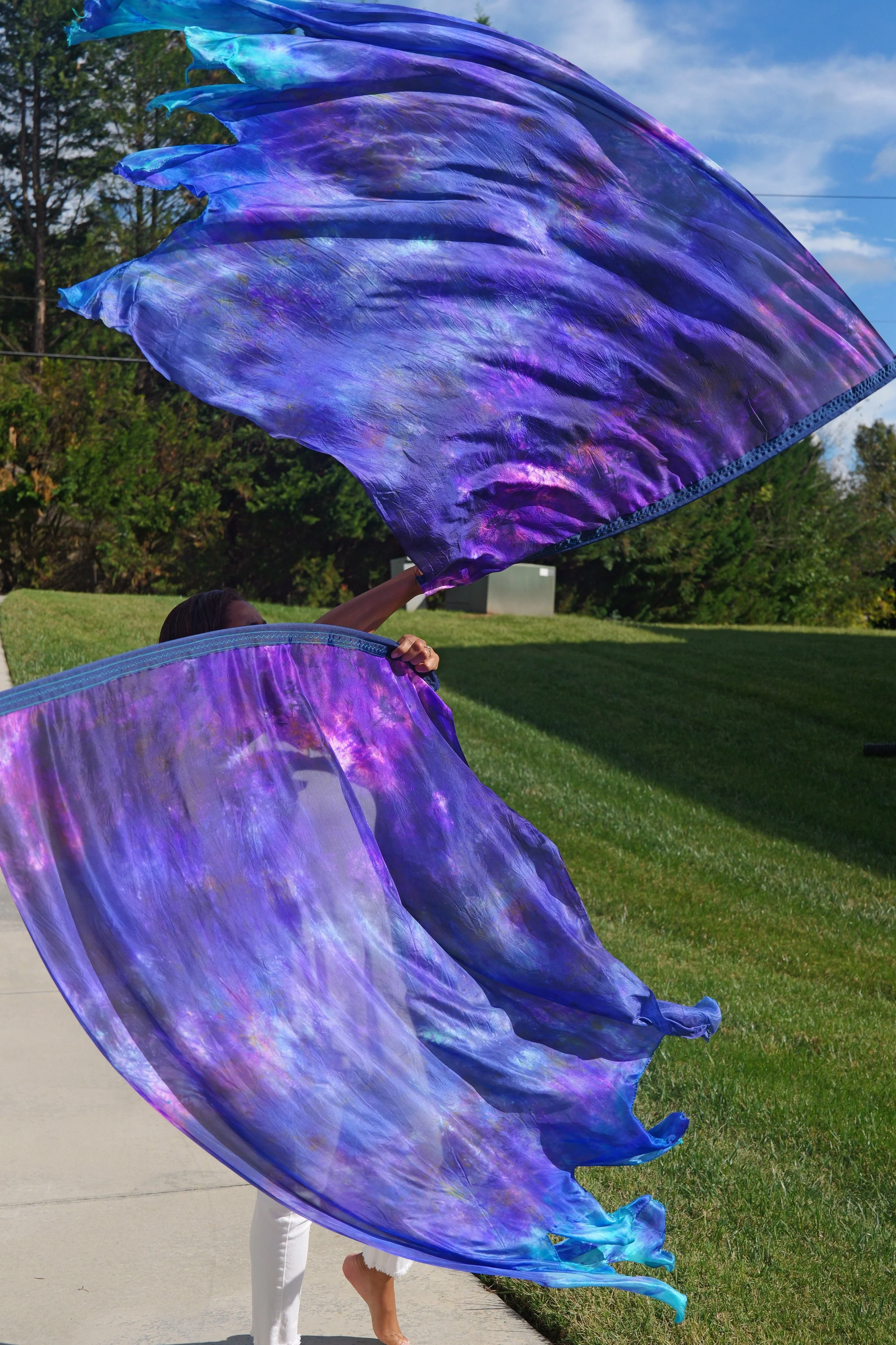 Wonders of the Deep (The Voice of Thunder Collection)  Prophetic Silk Worship Flag 45X60  Psalm 107:23-29