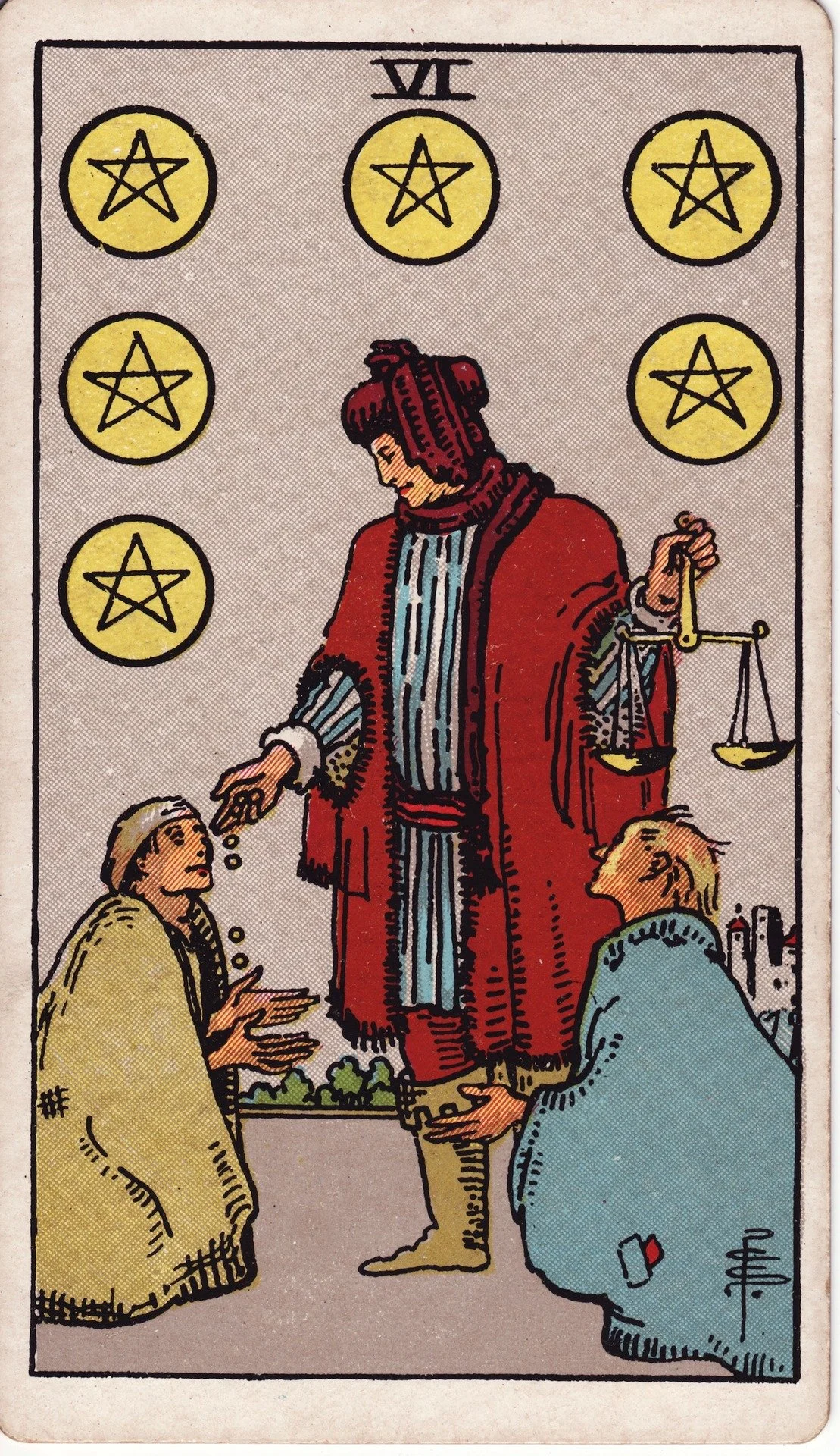Six of Pentacles | Discover and Act Now — ArcanaExplained.com