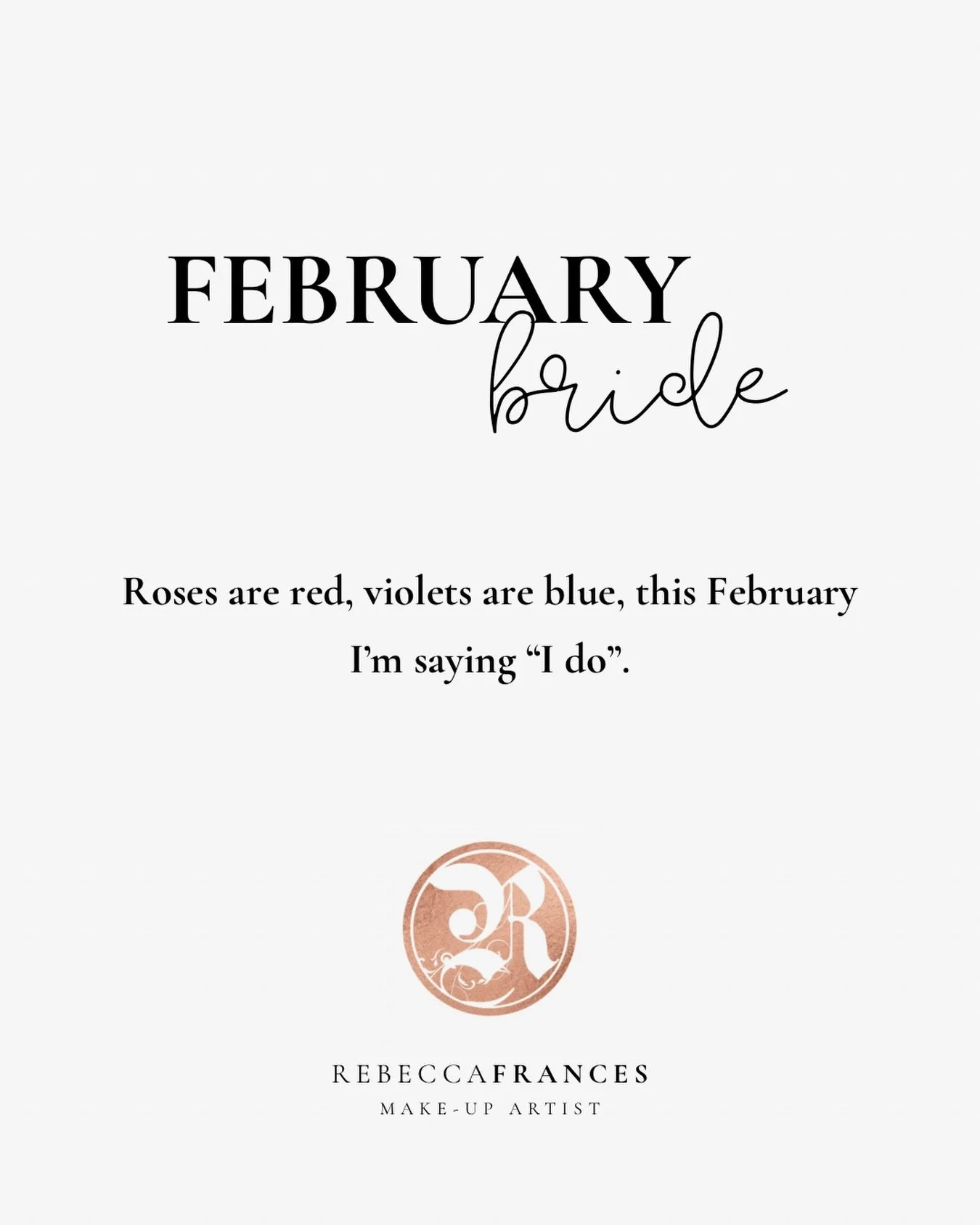 February brides understood the assignment 🤍

This is one of the busiest months for enquiries, so if you want to look like the absolute best version of yourself, come say hi, thanks kinda my thing 😘

You can request a personalised quote at www.rebec