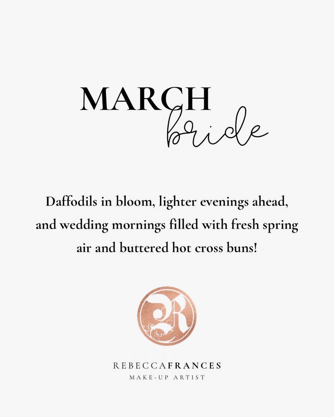 The reason everyone&rsquo;s got a little Spring in their step! 🌱🌸 ☀️ 

www.rebeccafrances.com
Bridal Makeup Artist West Midlands | Bridal Makeup Artist Cotswolds 
#springwedding #marchbride #marchwedding