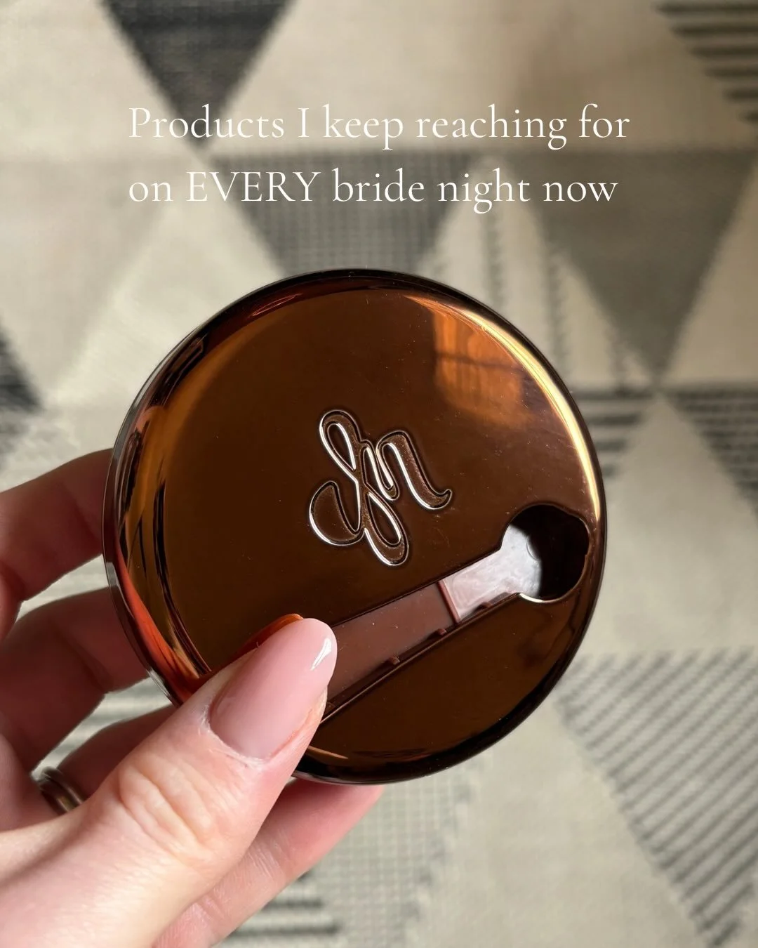1. The @danessa_myricks universal yummy skin blurring balm is a balm to powder primer that blurs texture and balances oil throughout the day. I&rsquo;ve been loving it on my combination/oily skin brides under foundation 

2. I actually stopped using 