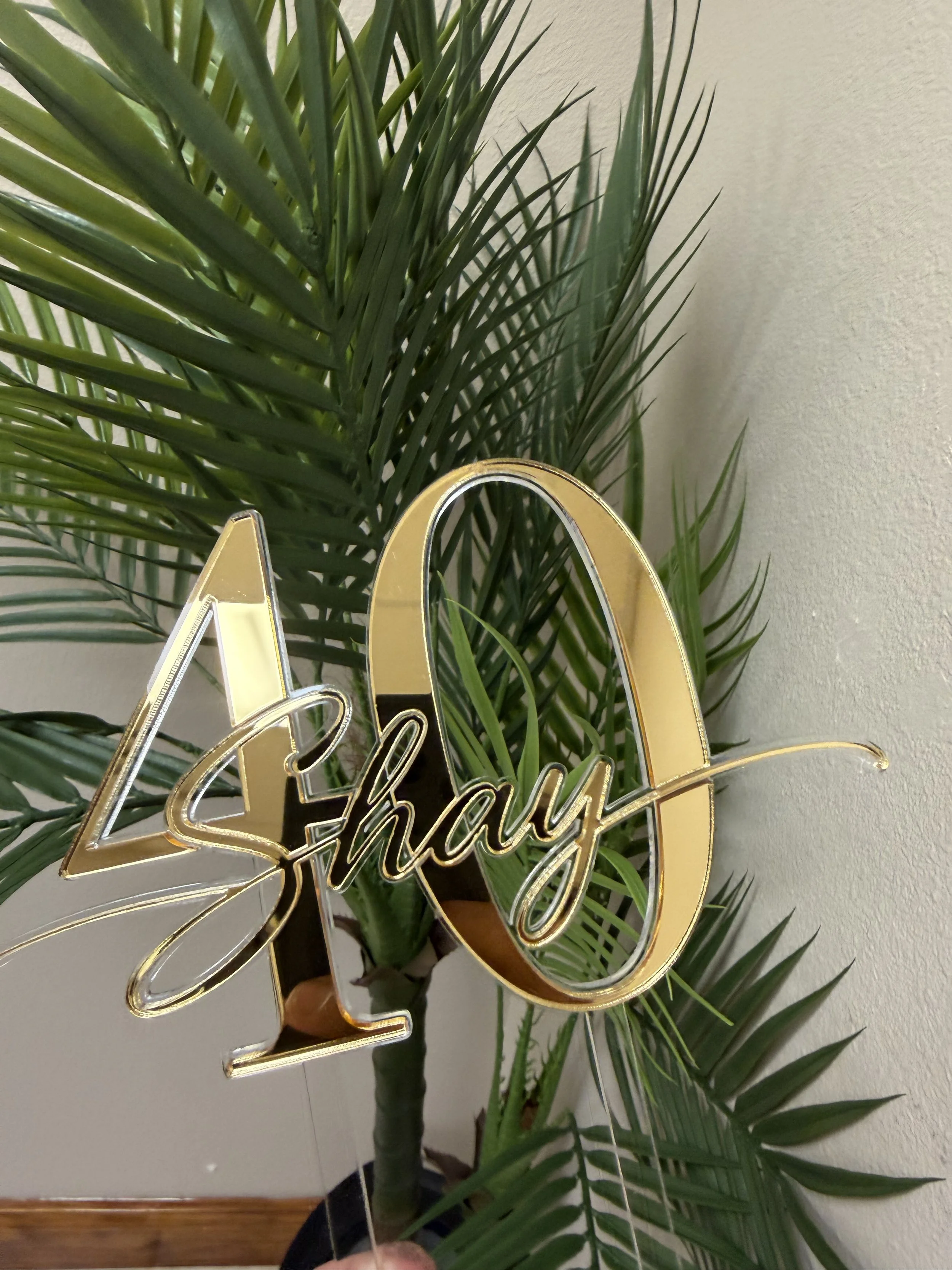 Double Layered Cake Topper