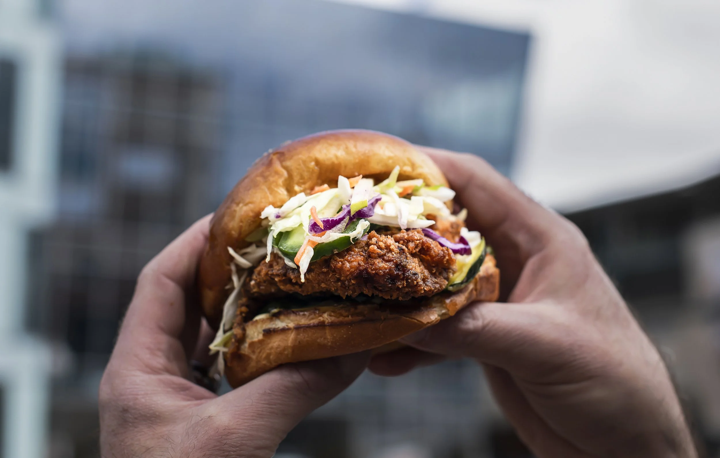 Zep's original Red Rocks Nashville hot chicken sandwich