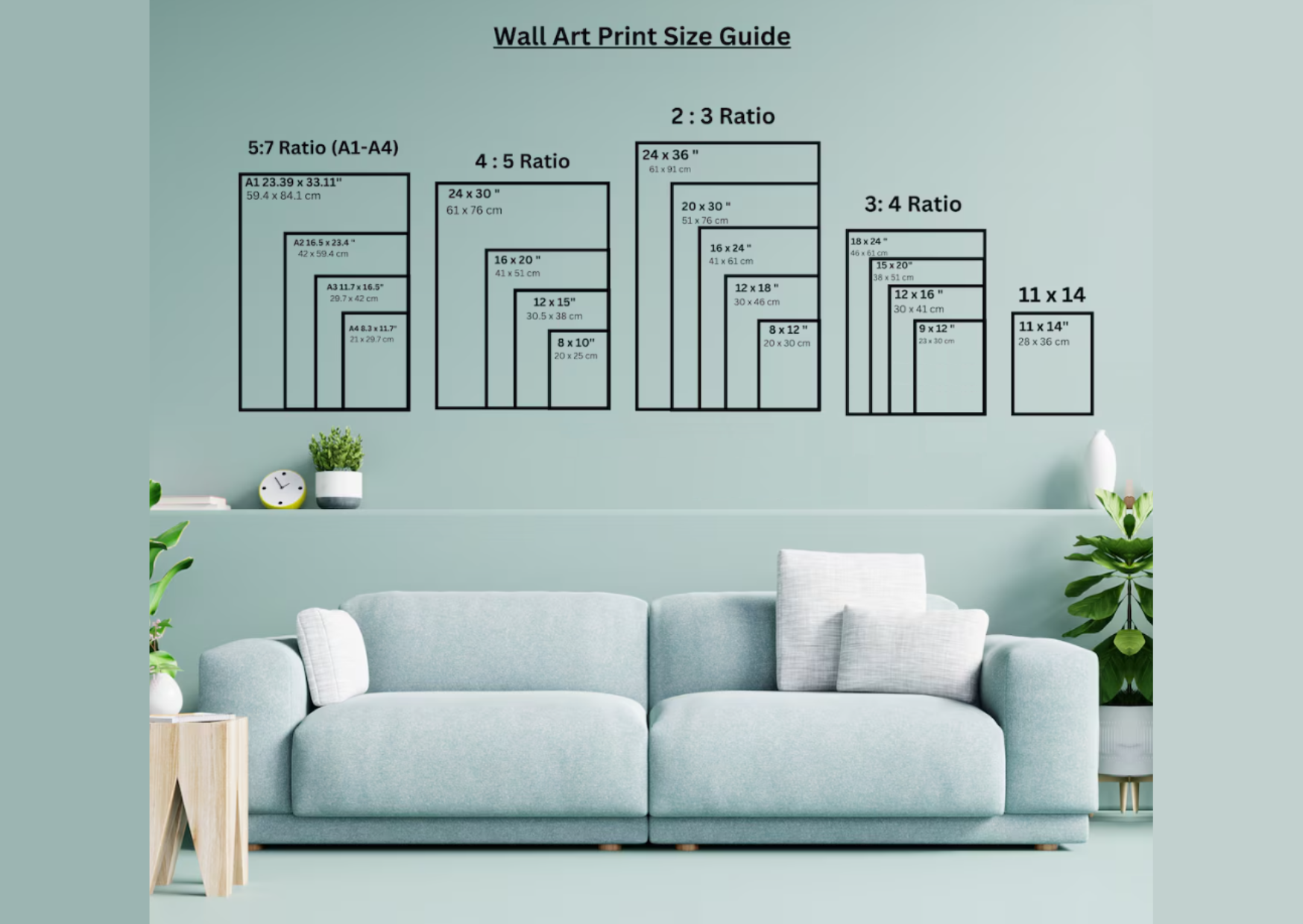 Wall Art Print Size Guide X-Wide Mint Green_1756657652.png.webp