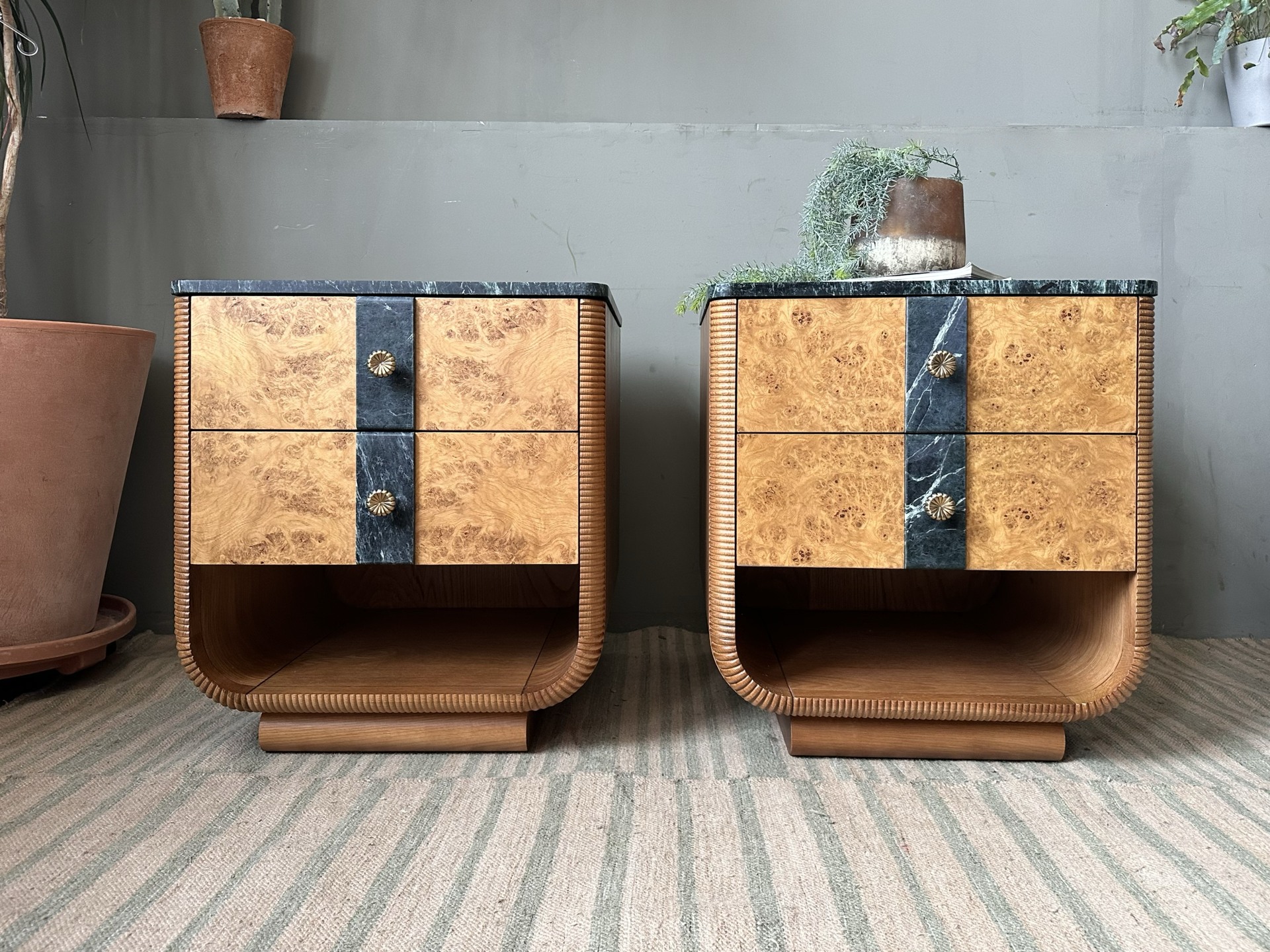 Soho Home Pair of Basil Bedside Table RRP £1,395.00