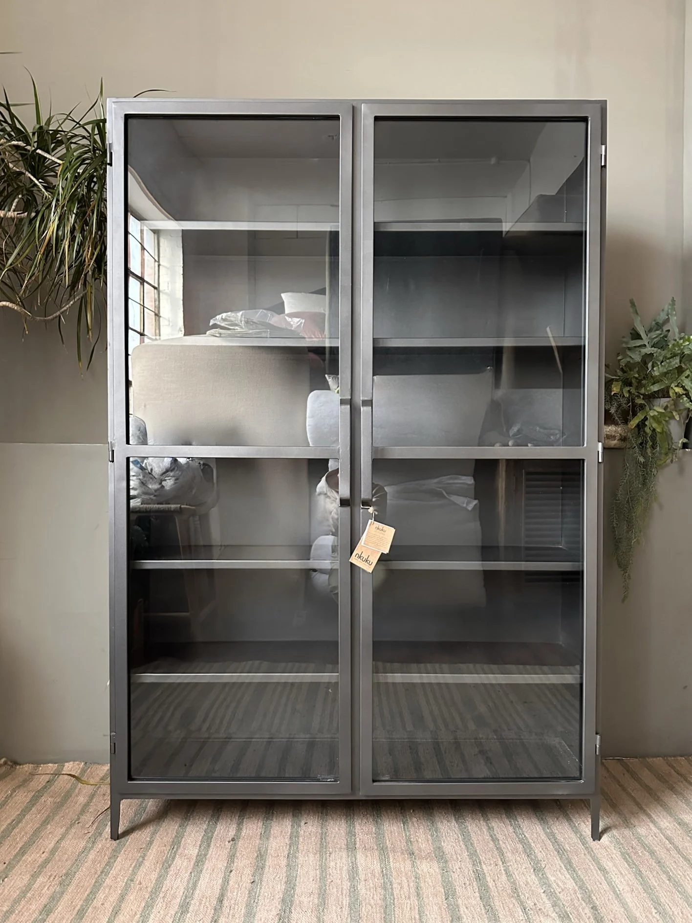 Nkuku, Takua Iron Cabinet - Wide (RRP £1,650.00)