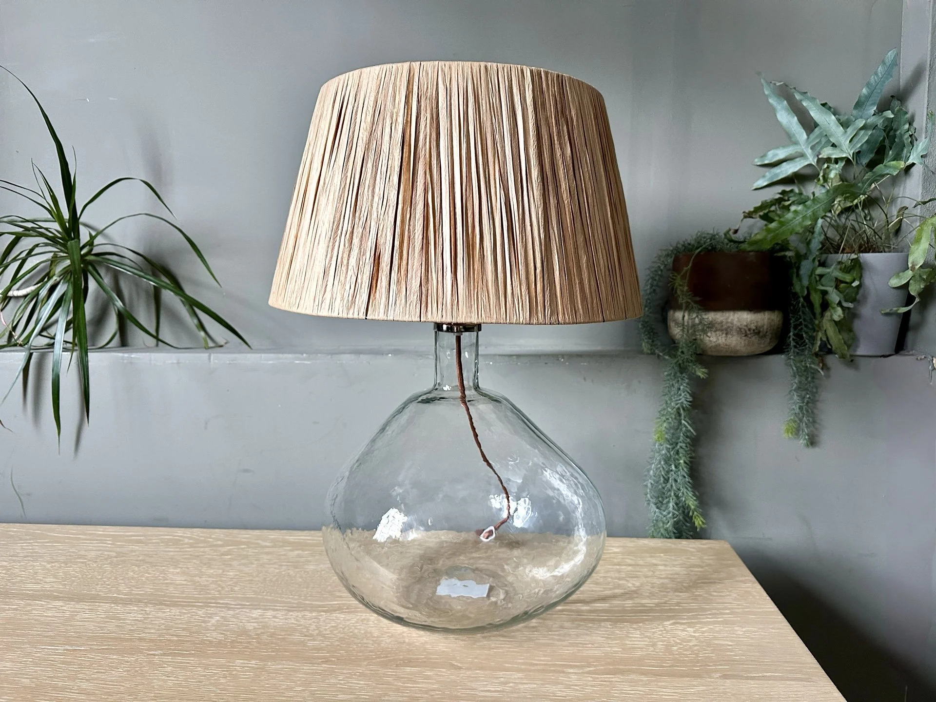 Nkuku Baba Recycled Glass Lamp (RRP: £175.00)