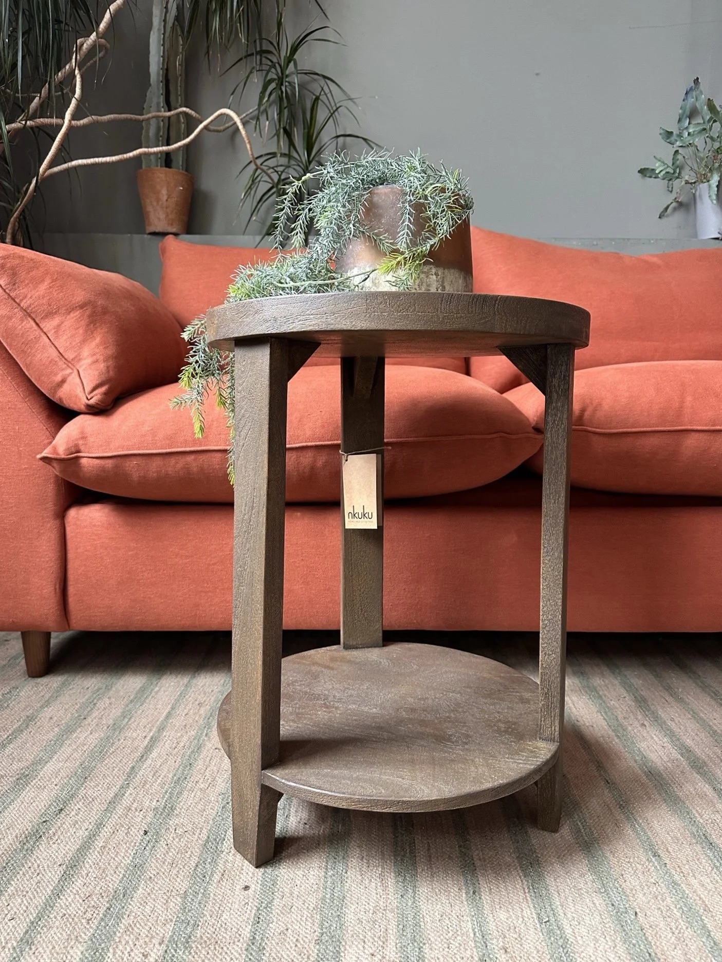Triveni Mango Wood Side Table (RRP £250.00)