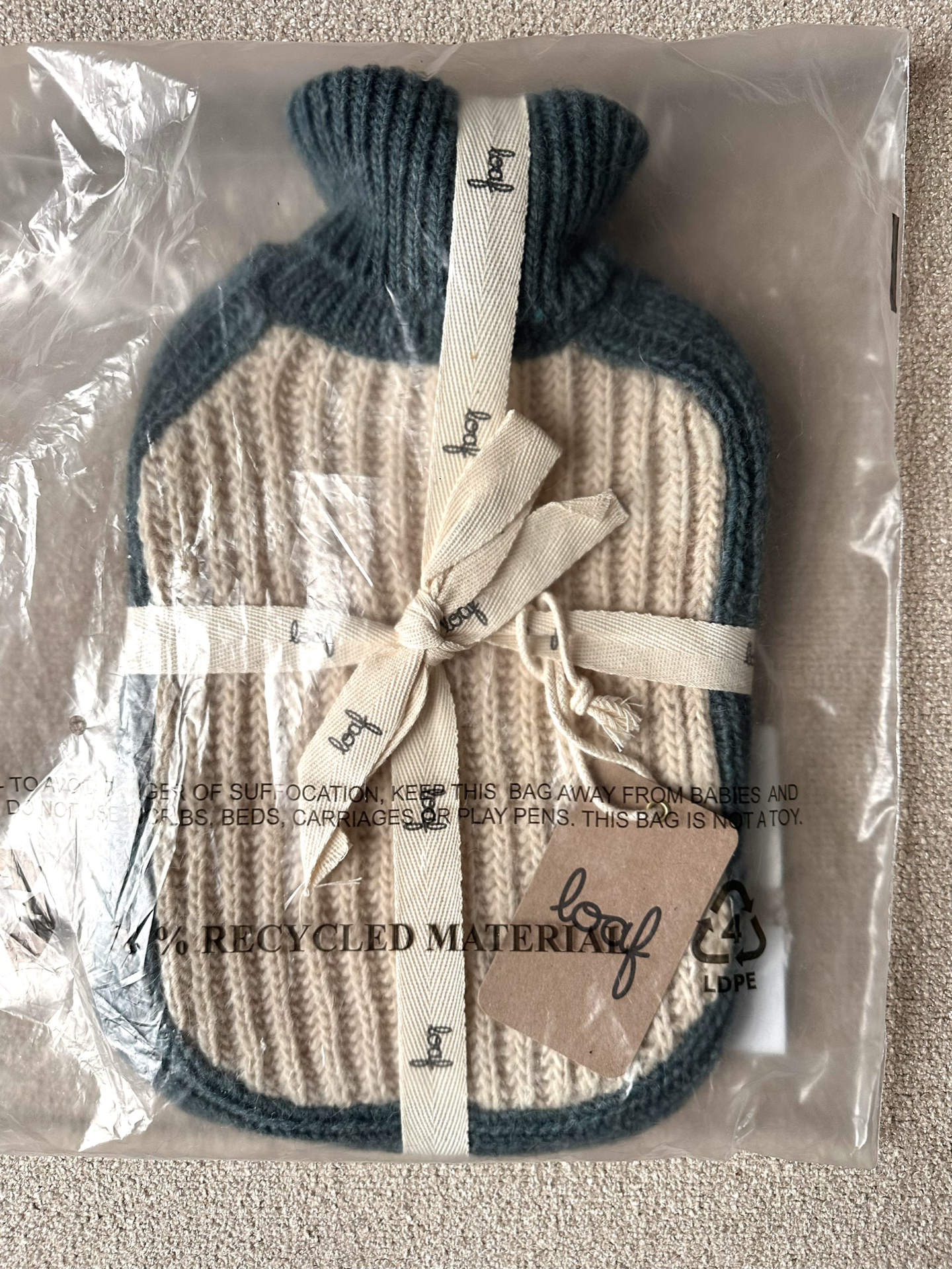 Loaf, Hottie in Teal - Hot Water Bottle (RRP £45.00)