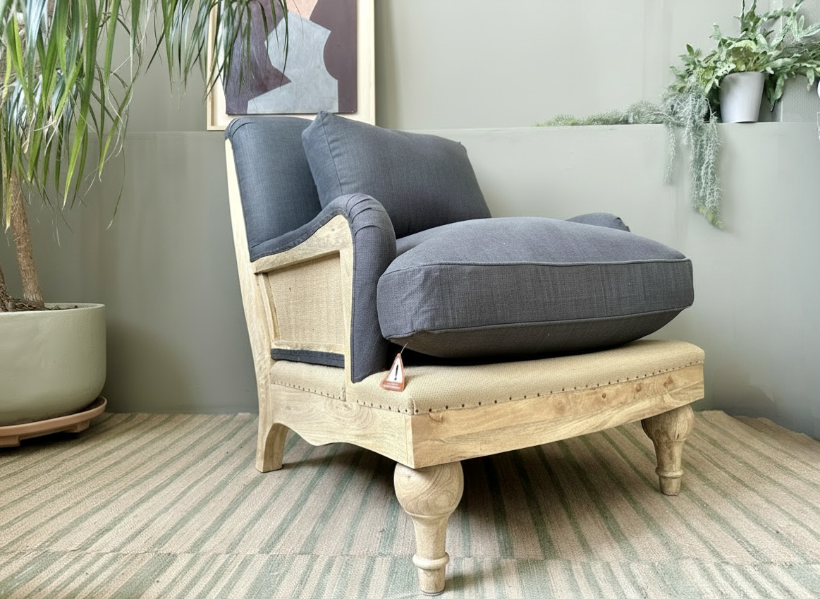 NKUKU, Abe Deconstructed Linen Armchair (RRP £1,250.00)