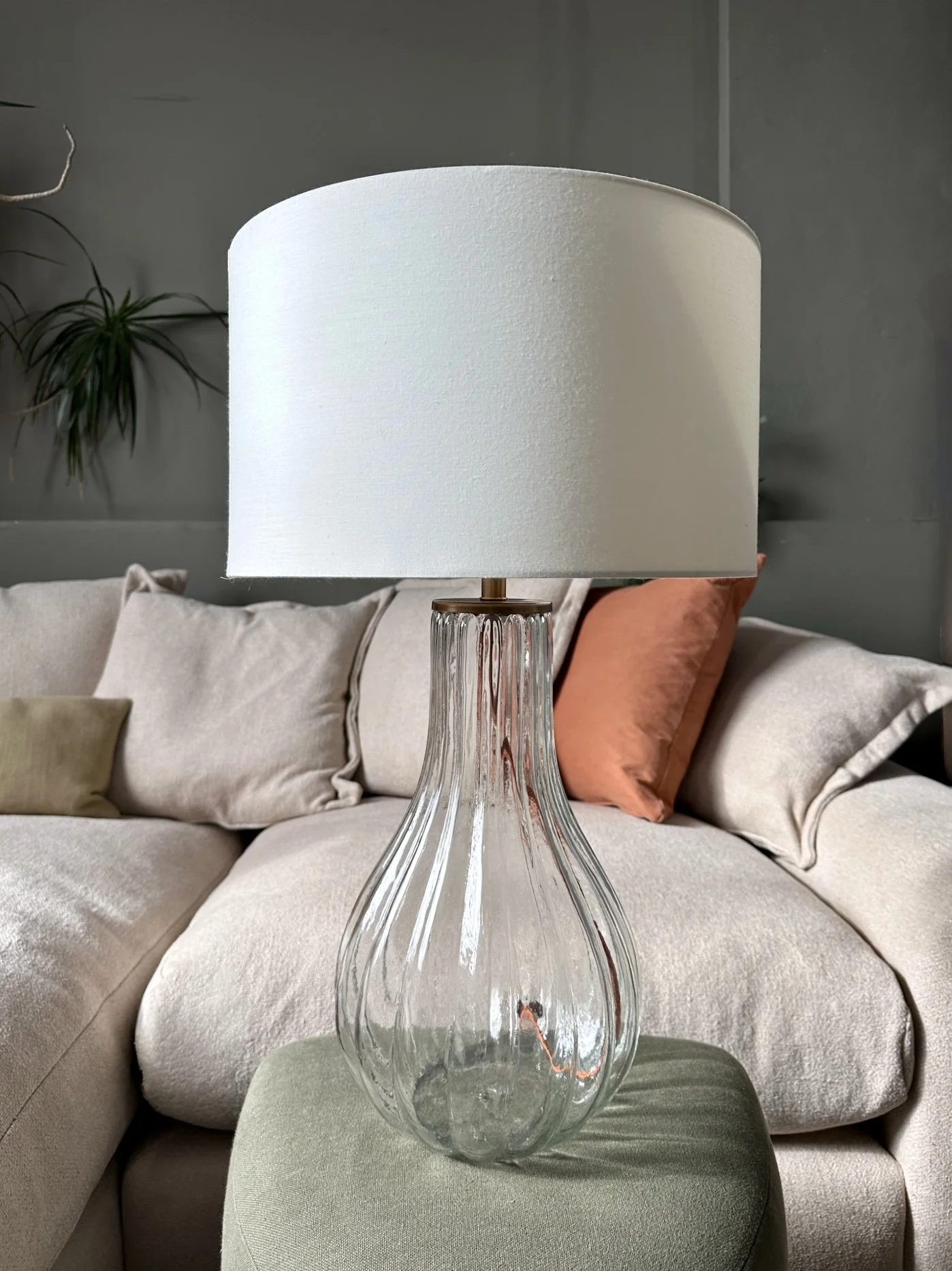 Nkuku Varanisi Tall Glass Lamp (RRP £175.00)