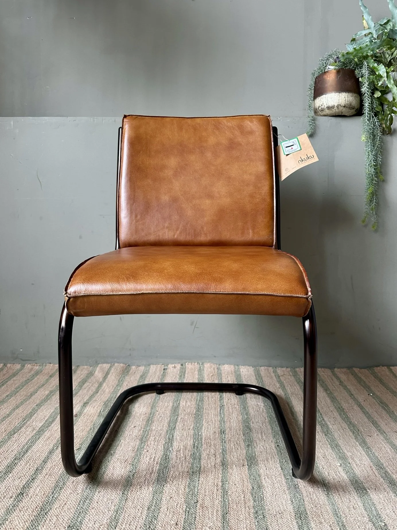 Nkuku, Narwana Leather Desk Chair (RRP £420.00)