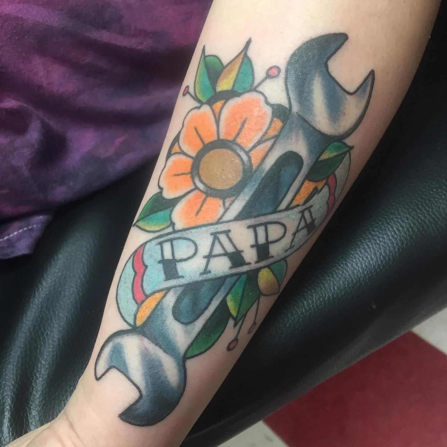 #memorialtattoos #traditionaltattoo #wrenchtattoo #mntattooartist #mntattooers #duluthtattooartist #duluthtattooshop
