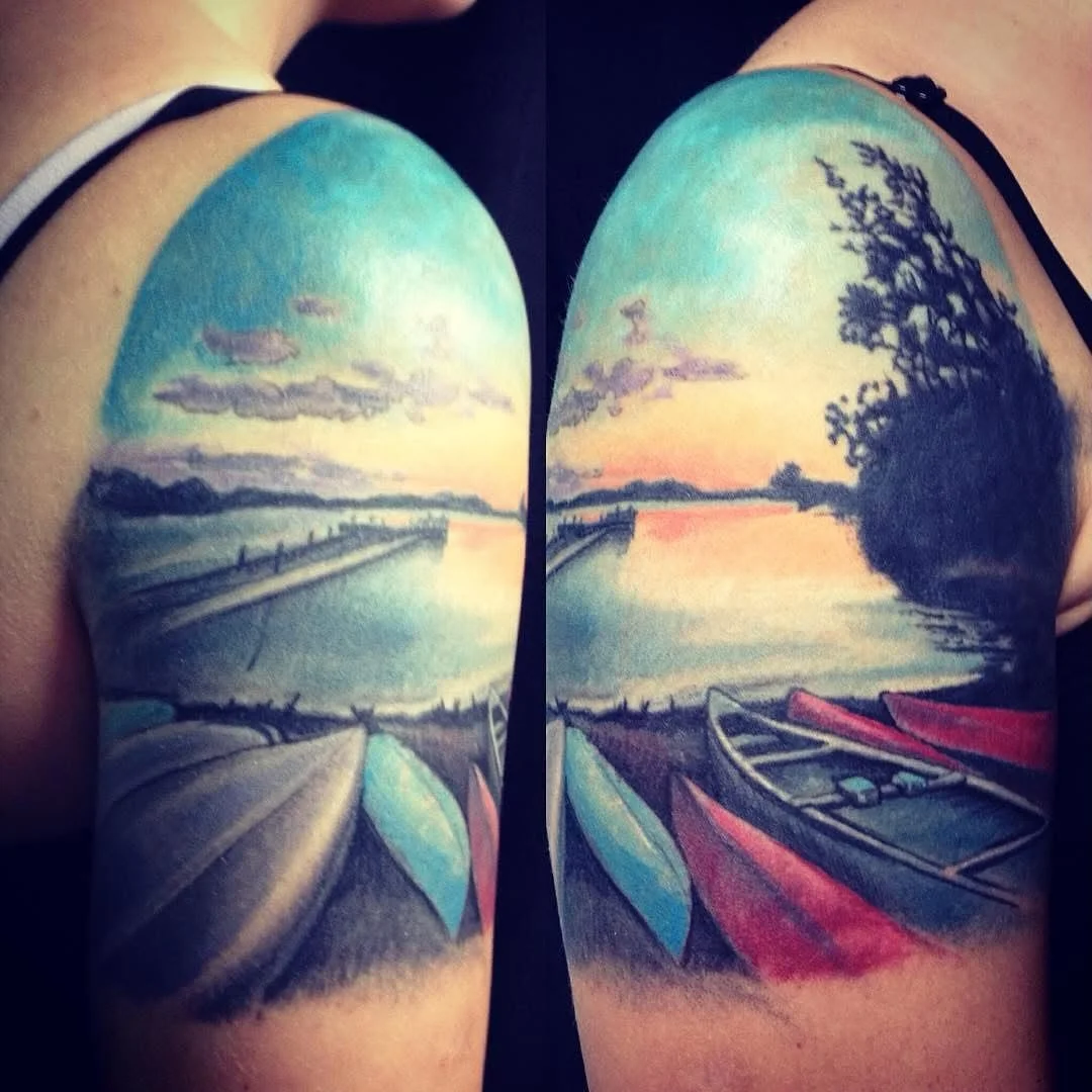 Canoe sunset from a while ago and a great client.  Hope you like it too!

#canoe #sunsettattoo #bwca #outdoortattoo #duluthloveslocal #duluthtattooartist #mntattoo #mntattooartist #duluthtattooshop