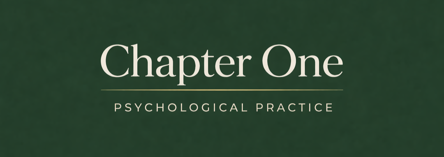 Chapter One Psychological Practice