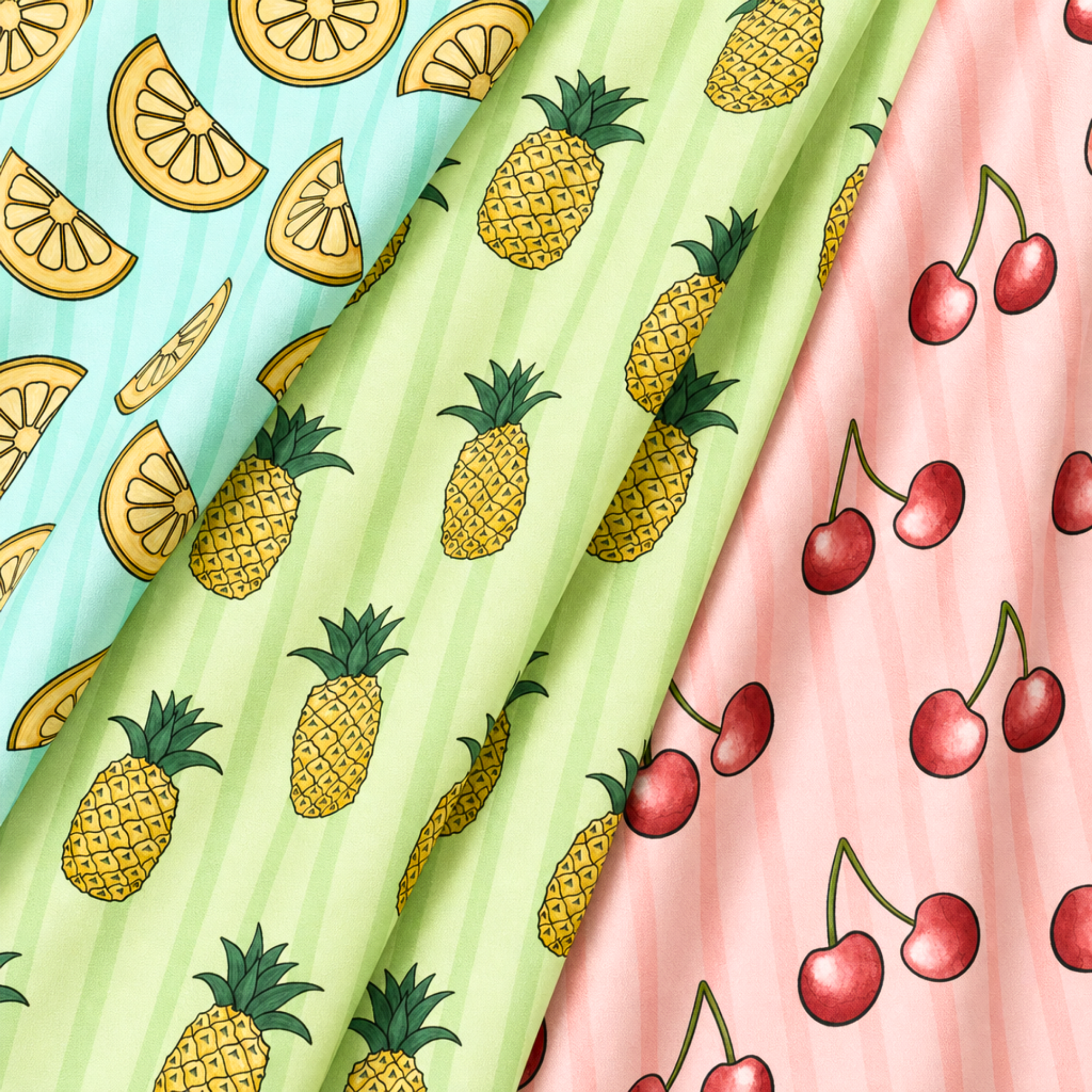 Fruit Parade Illustration & Pattern Design Series