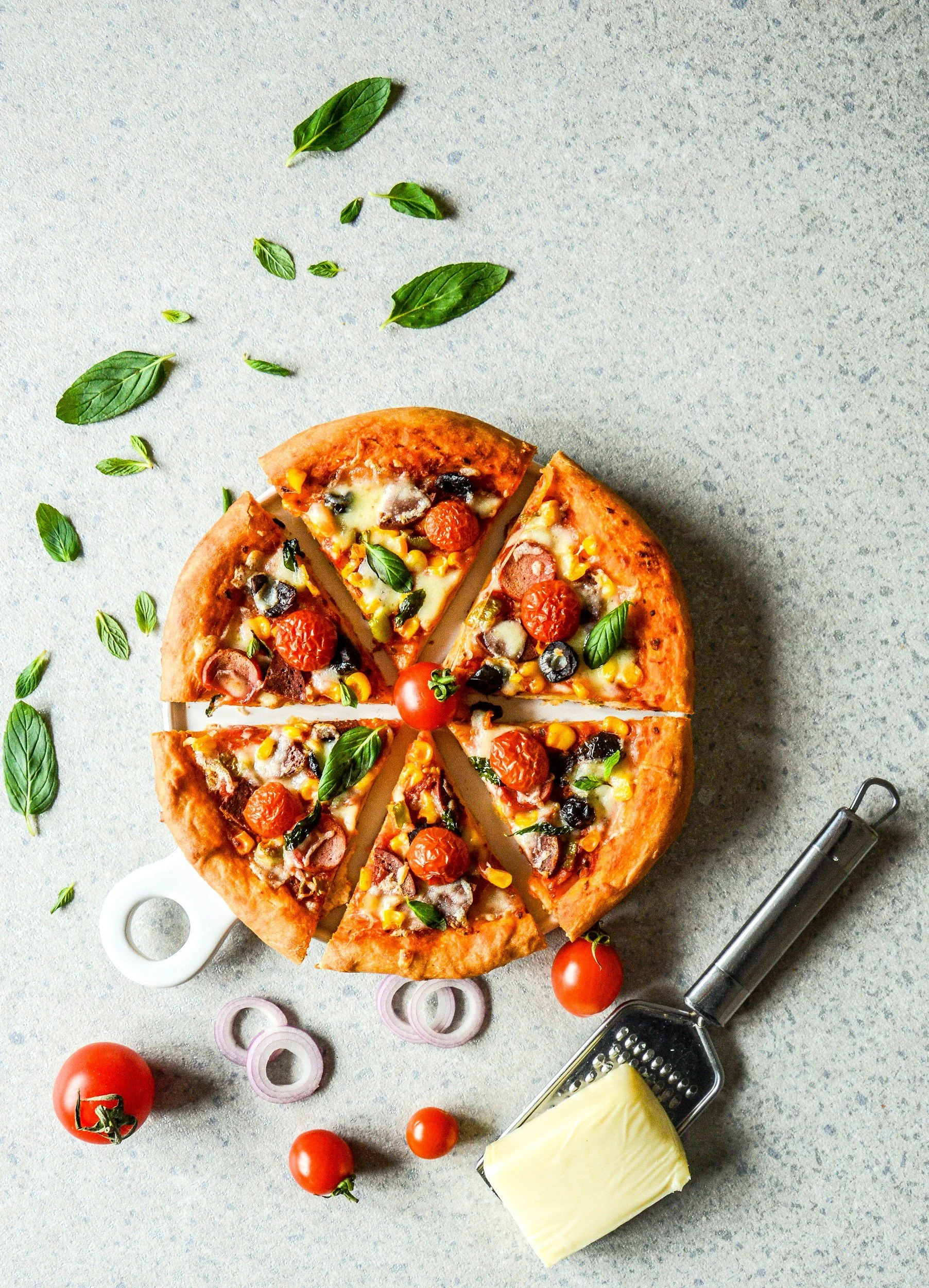 High Protein Gemüse Pizza