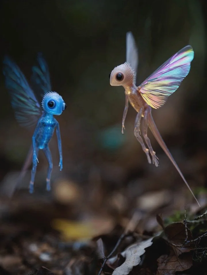 Whistling winged wisps of the whimsical woods🦋

#aiart #fairy #fae #faerie #magicalcreatures