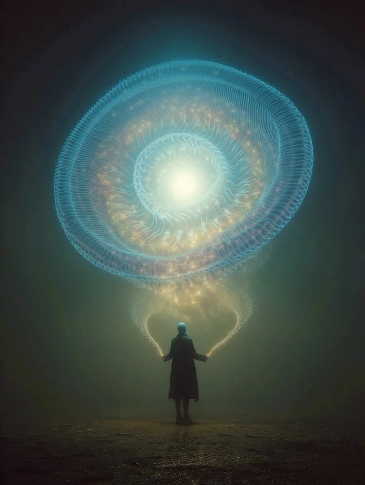 Light at the depths 💦

#aiart #visionaryart #surrealart #magick #darknightofthesoul