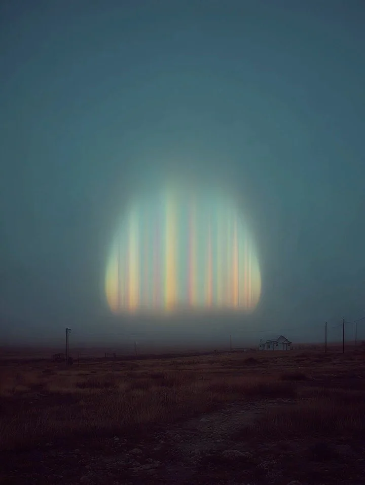 Increased unusual EMF phenomenon 🧬
As the unveiling continued on this particular timeline, belief systems returned that allowed each being to perceive the subtle energies surrounding them at all times. 

#aiart #aura #emf #rainbow #uap