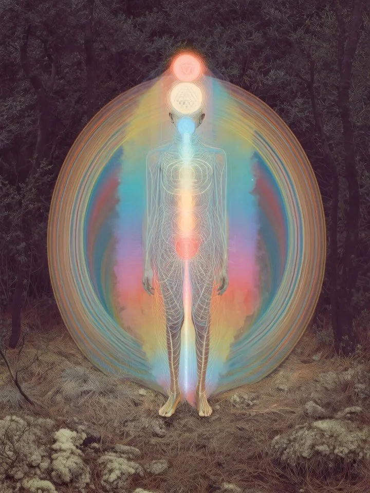 Stepping out from the forest that blinded us
And realising the shelter it provided is necessary 
Just as a chrysalis protects as we grow in private✨💎🔮🙏🏼

#aiart #magick #portals #higherself #surrealart