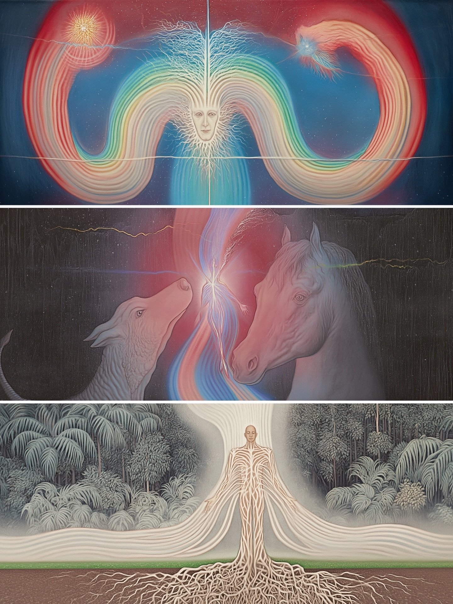 Mapping the unknowable🩵🤎💎

#aiart #consciousness #psychedelicart #midjourney #surrealart