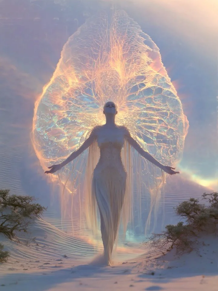 Angelic feline desert witches pt2 ✨🐅🦋

#aiart #surreal #midjourney #visionaryart