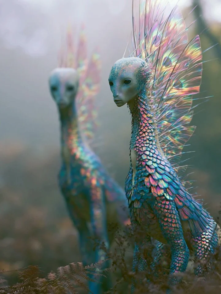 ✨🦋👽🦎🩵✨

#aiart #surrealart #aliens