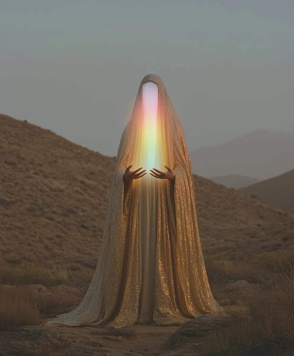 Desert witch offering rainbow plasma healing (01)