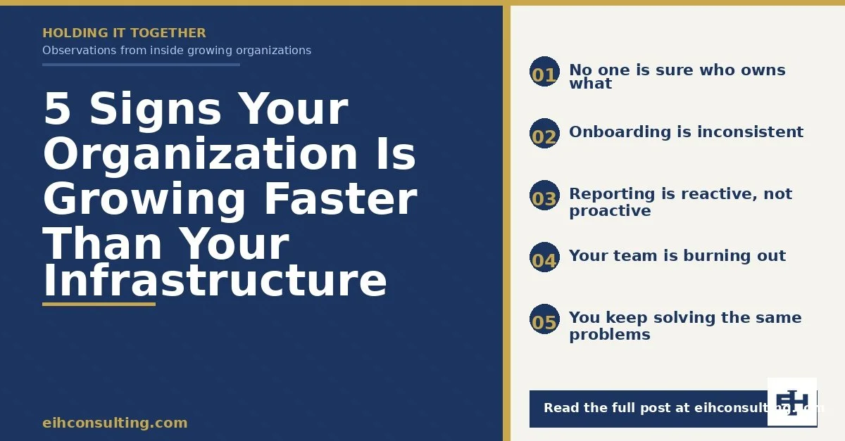 5 Signs Your Organization Is Growing Faster Than Your Infrastructure