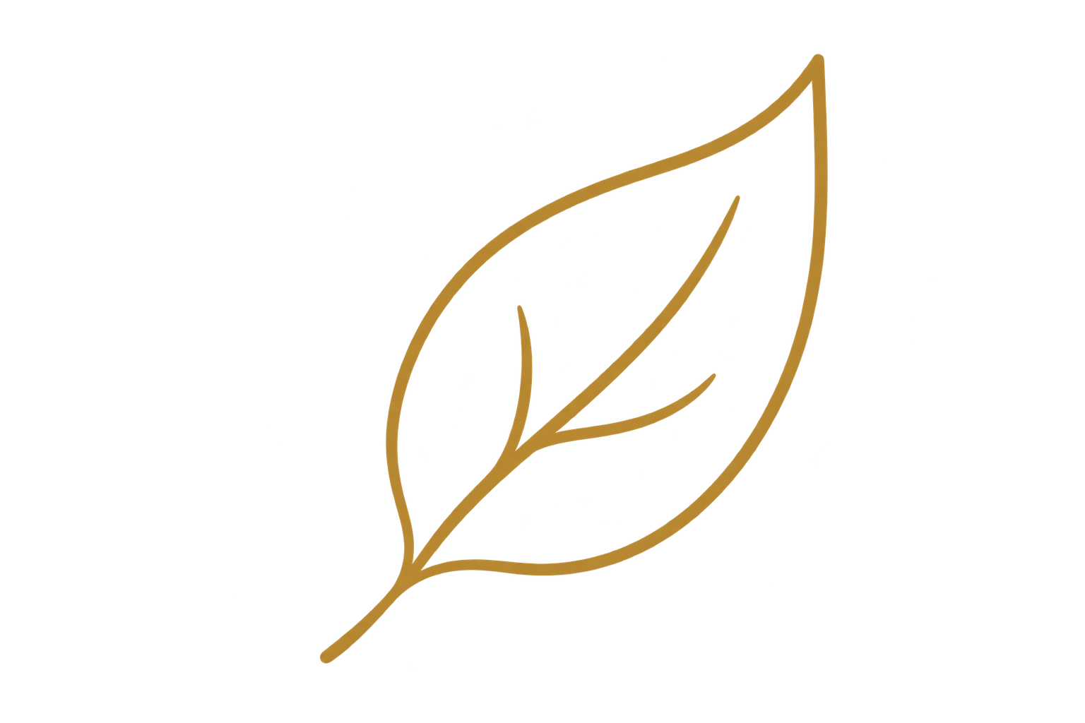 A stylized image of a gold-colored leaf with a rectangular base, possibly part of a logo or icon.