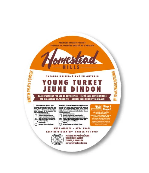 Homestead Hills Turkey Label Branding